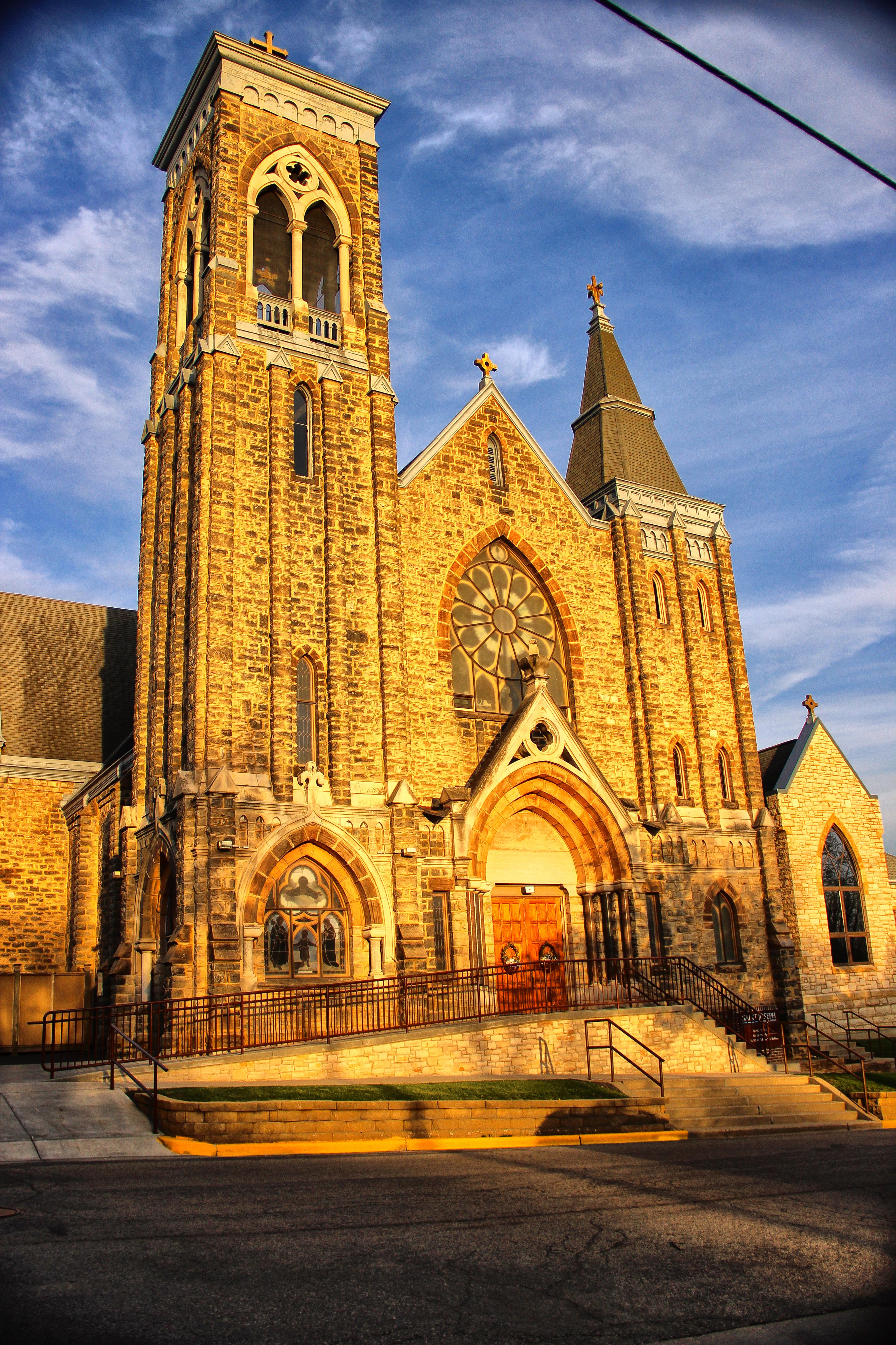 A picture of a church in Baraboo, Wisconsin. (My first Reddit post, Be