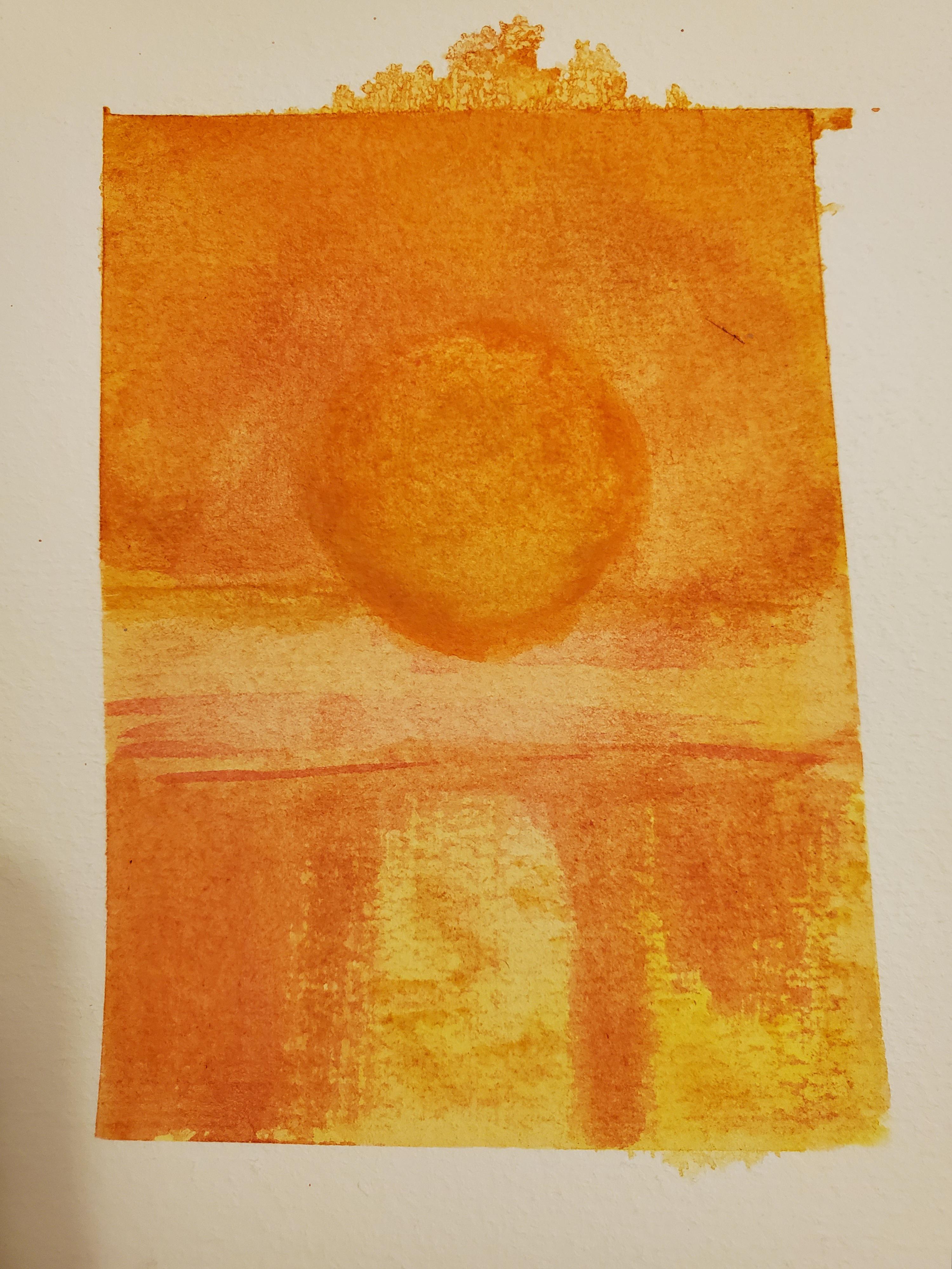 First Watercolor with my proper wateecolor set. I've a LOT to learn but