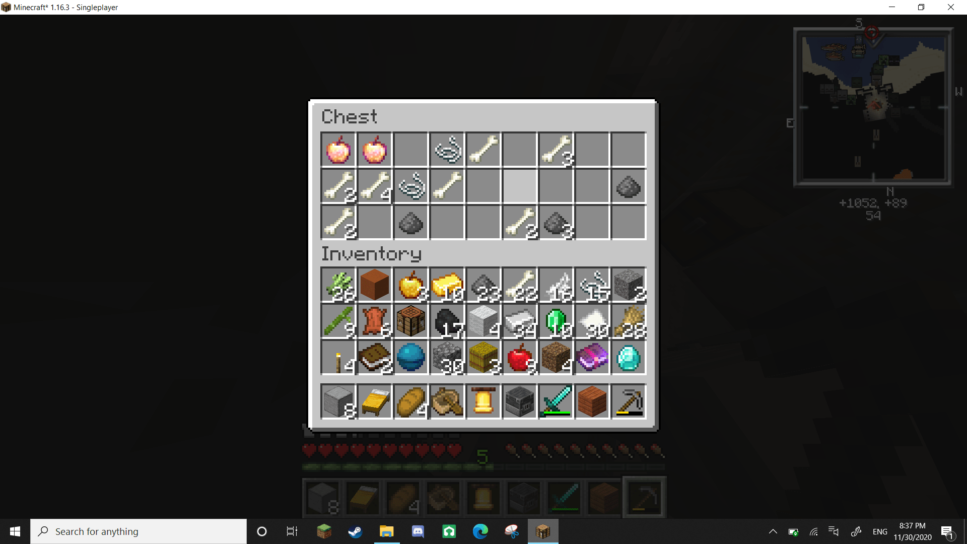 What are the chances of finding two in one chest? Desert temple. r/Minecraft