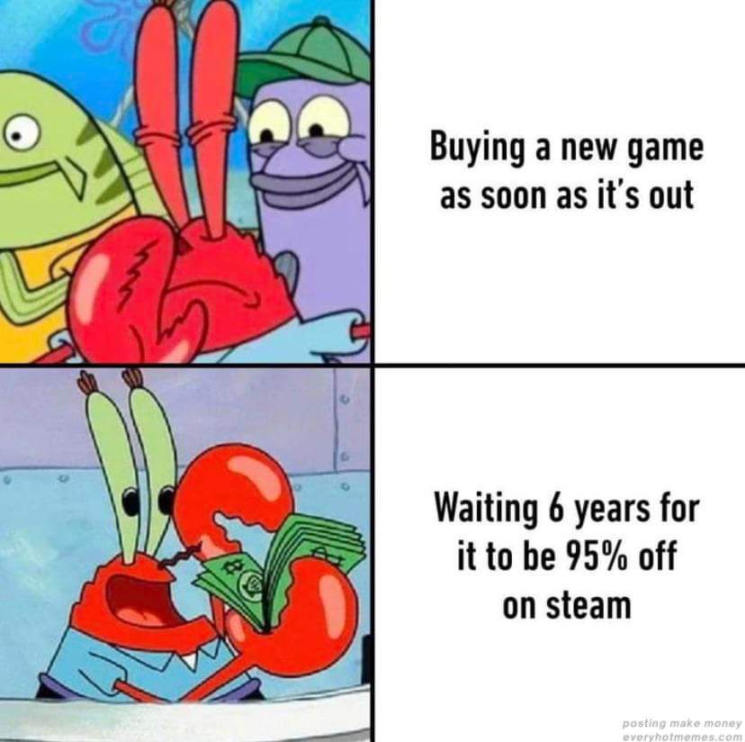 I broke this rule because I had so much hope for this game. Bought for