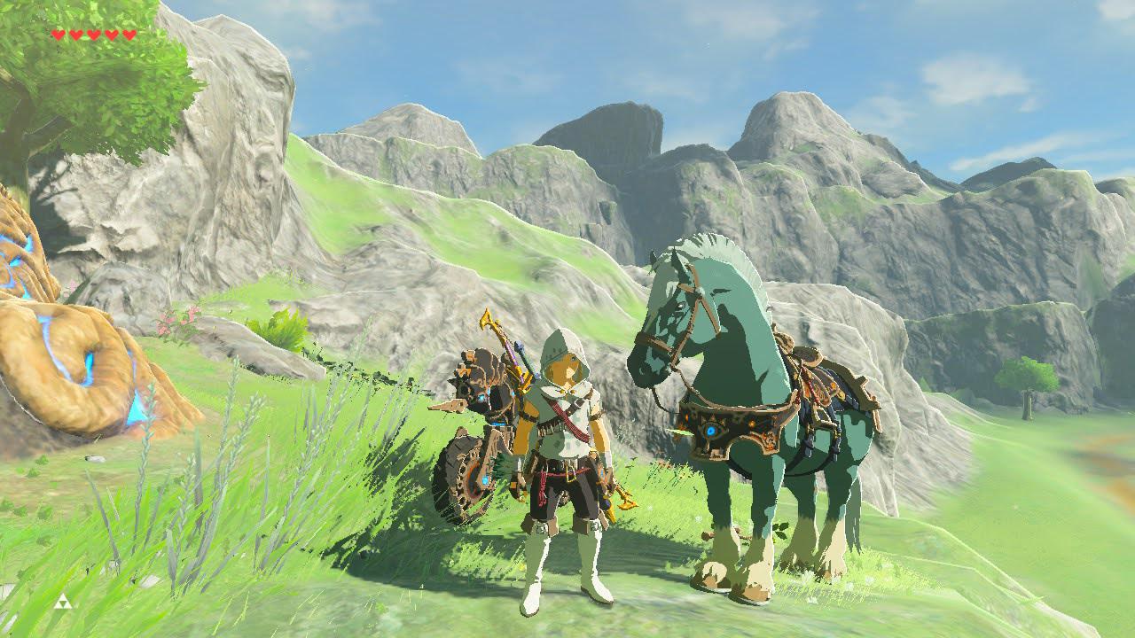 My Default BOTW outfit and Horse. r/Breath_of_the_Wild