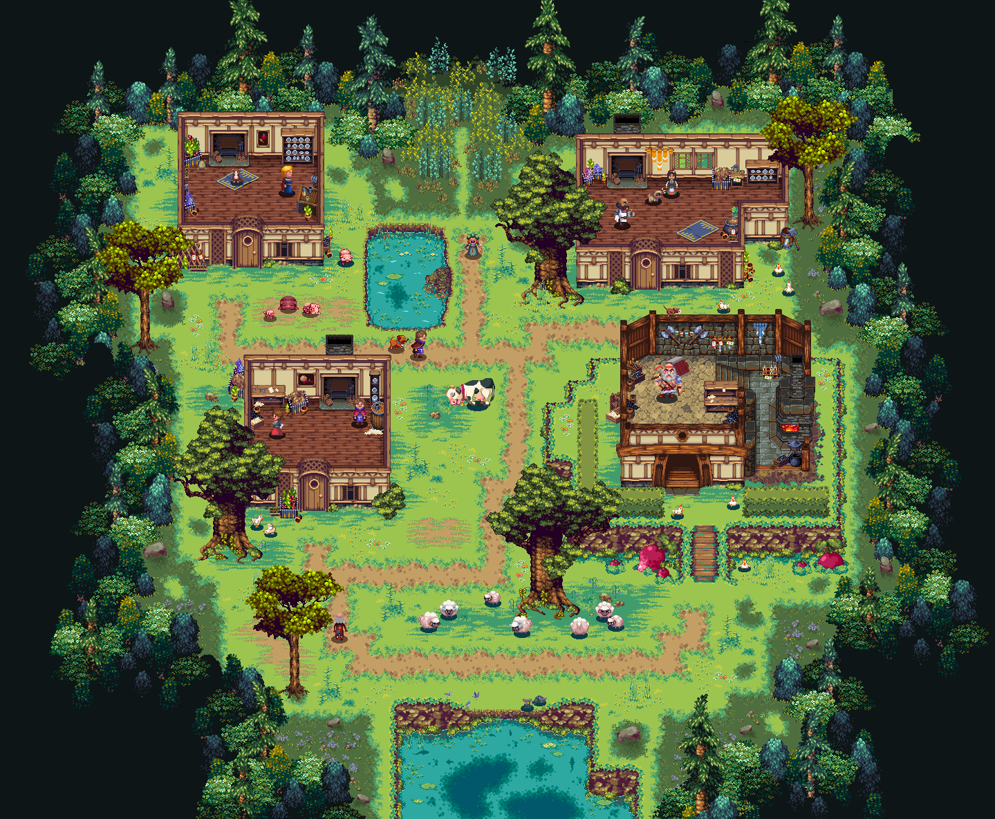 Pallet Town tribute made with Kynseed assets r/IndieGaming