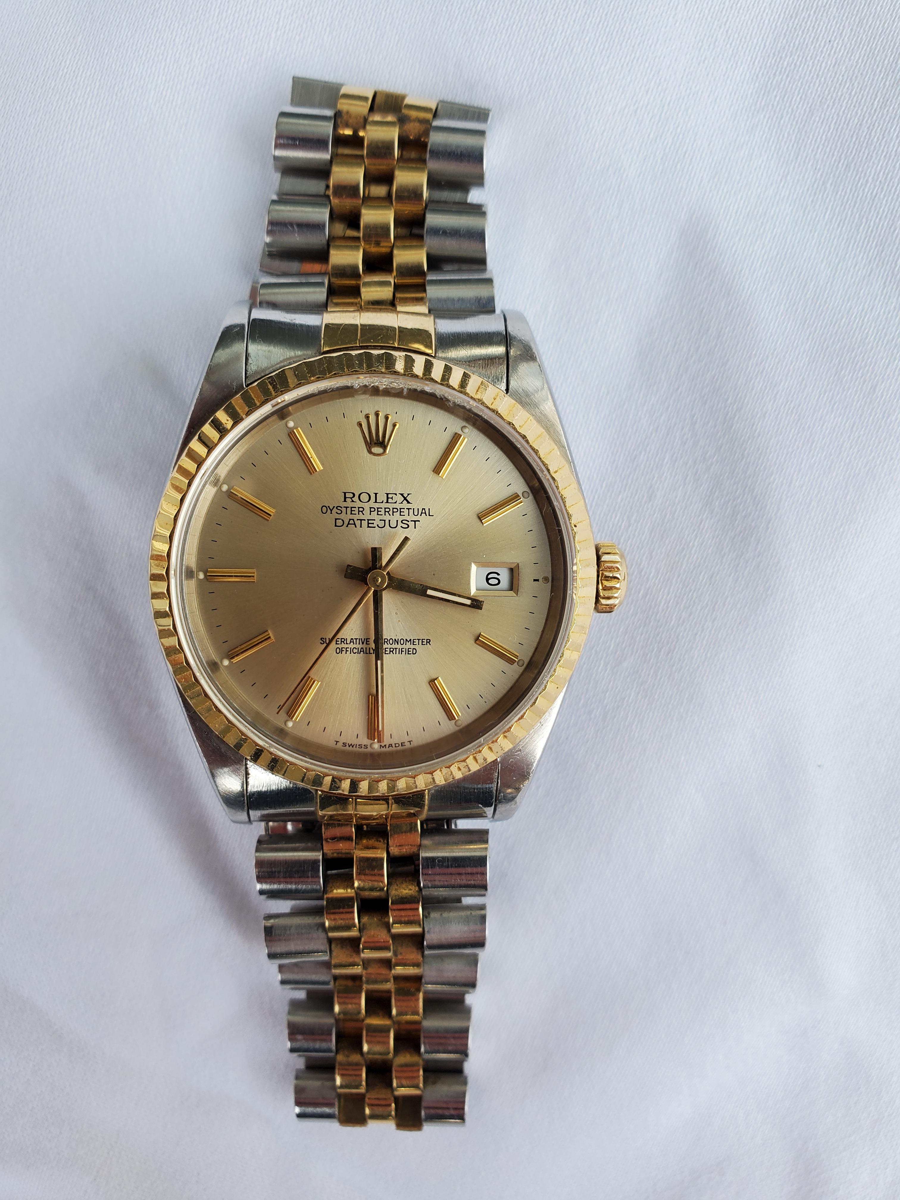 [WTS] Rolex Oyster Perpetual Datejust Champagne Dial Jubilee Bracelet