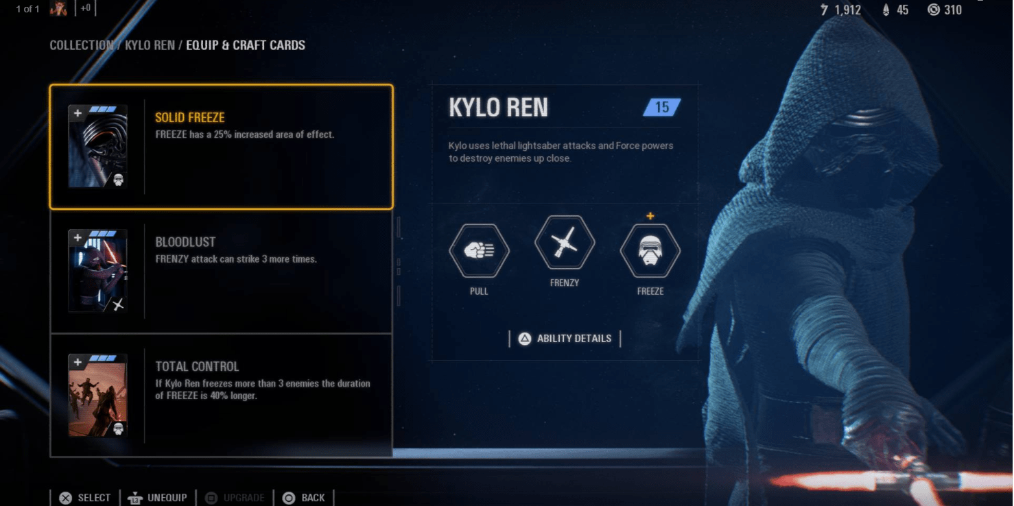 Star Wars Battlefront 2 Best Star Cards For Kylo Ren Gwerh
