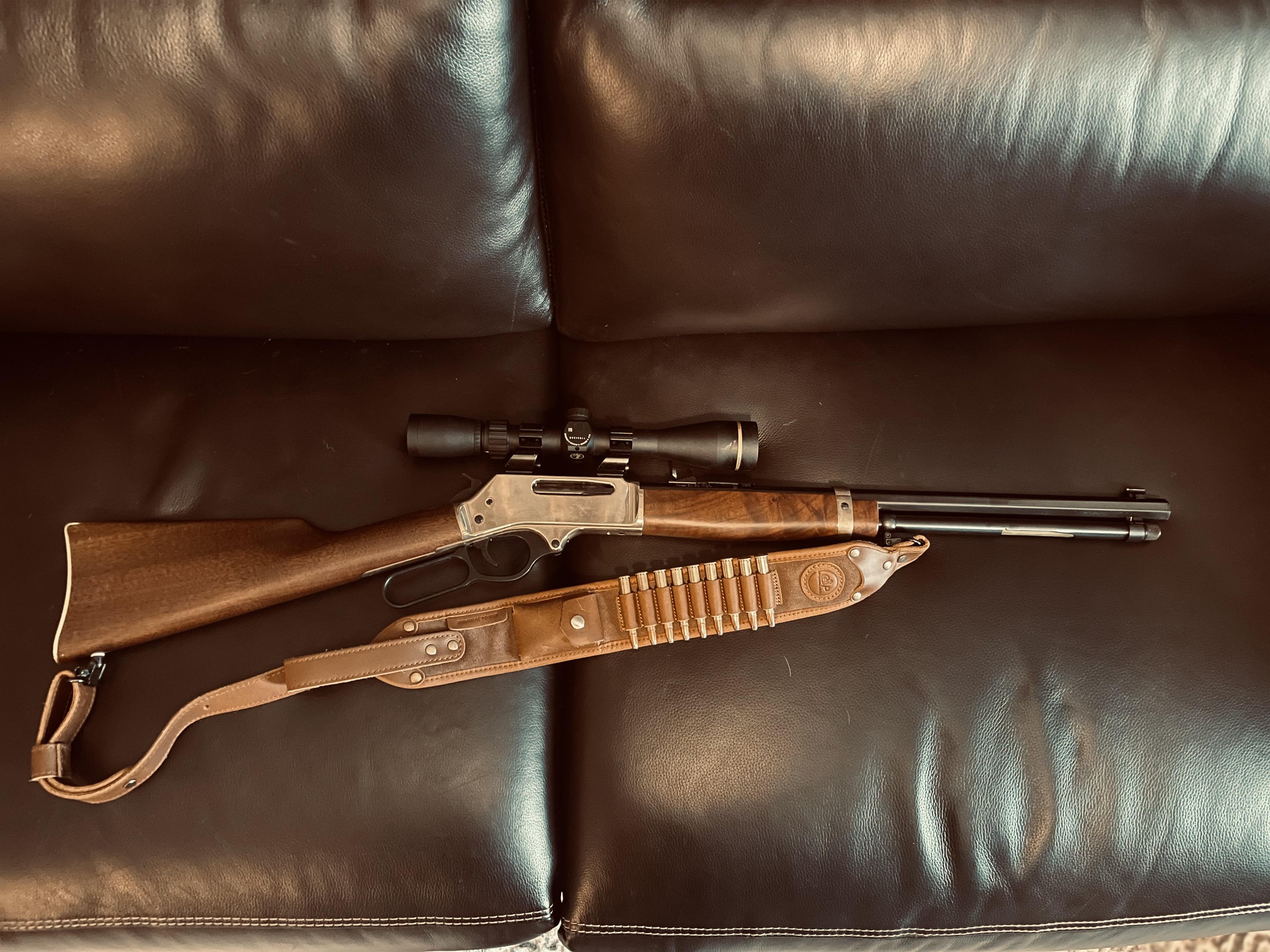 Henry 3030 with Leupold VXFreedom, old weaver open site mounts