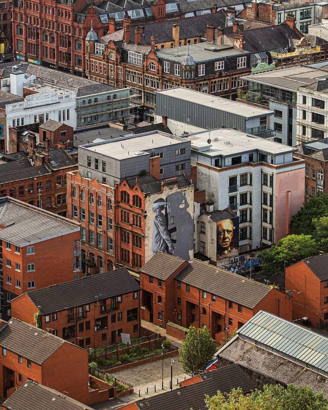 Northern quarter from above is beautiful! r/manchester