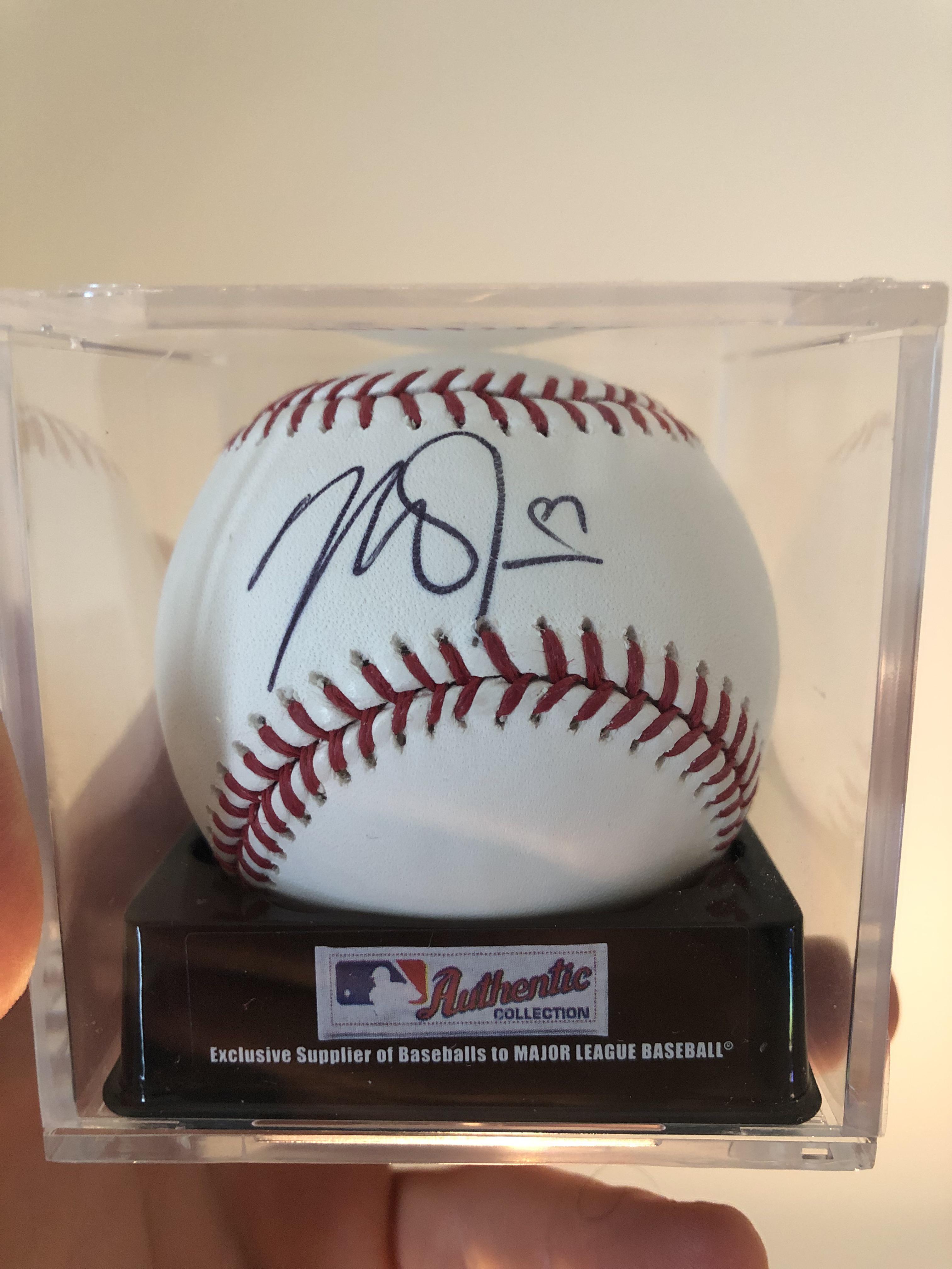 NFS/NFT Mike Trout Autographed Baseball r/baseballcards