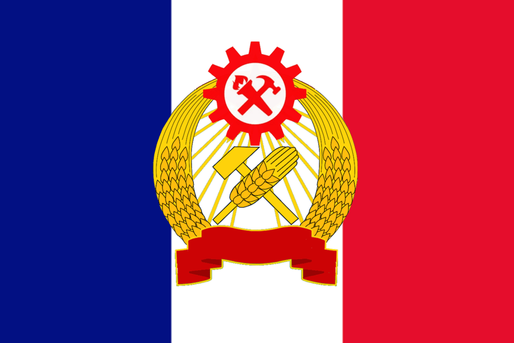 Flag of the commune of France (From Kaiserreich) r/vexillology