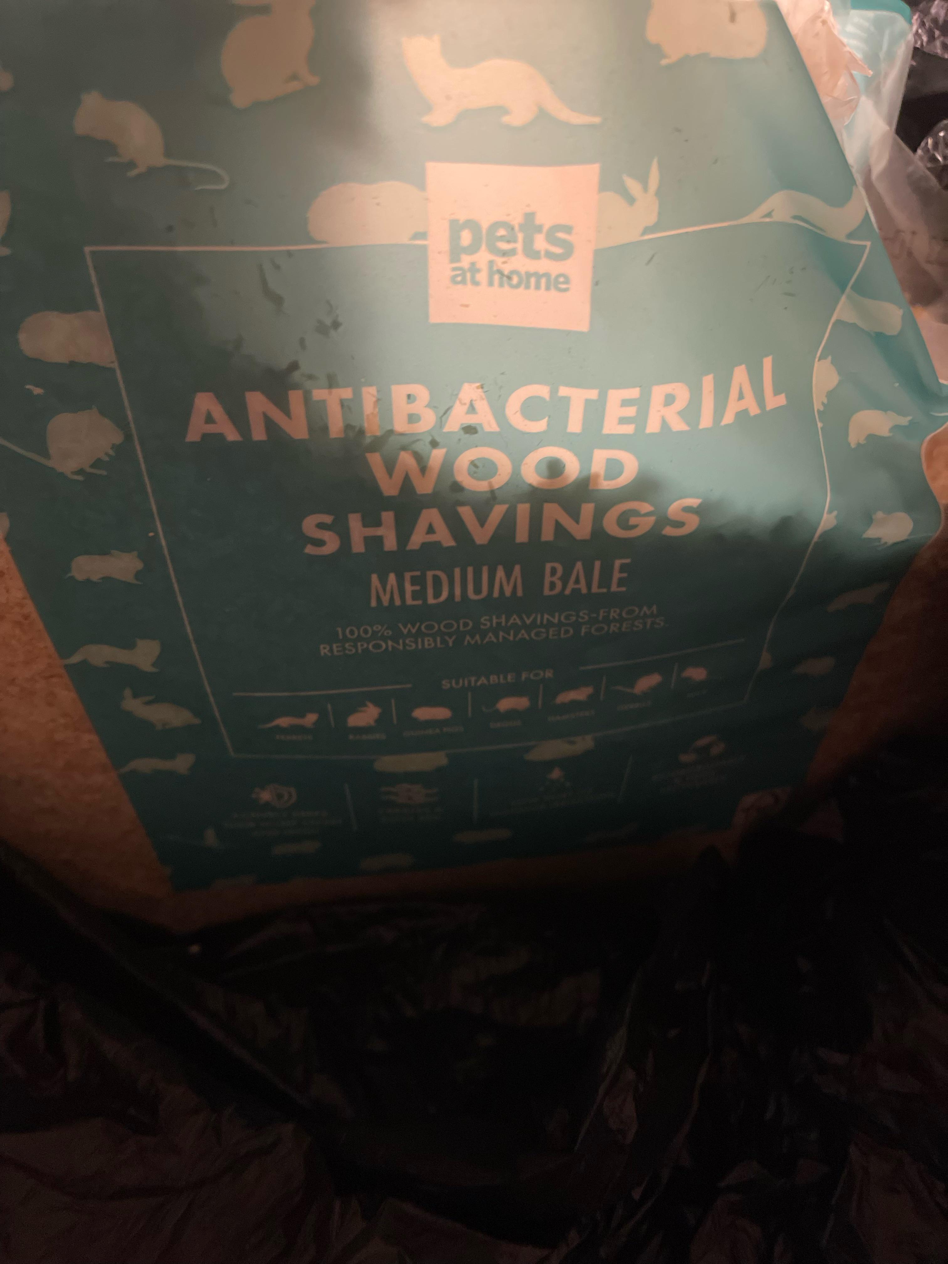 Are antibacterial wood shavings from pets at home safe for hamsters