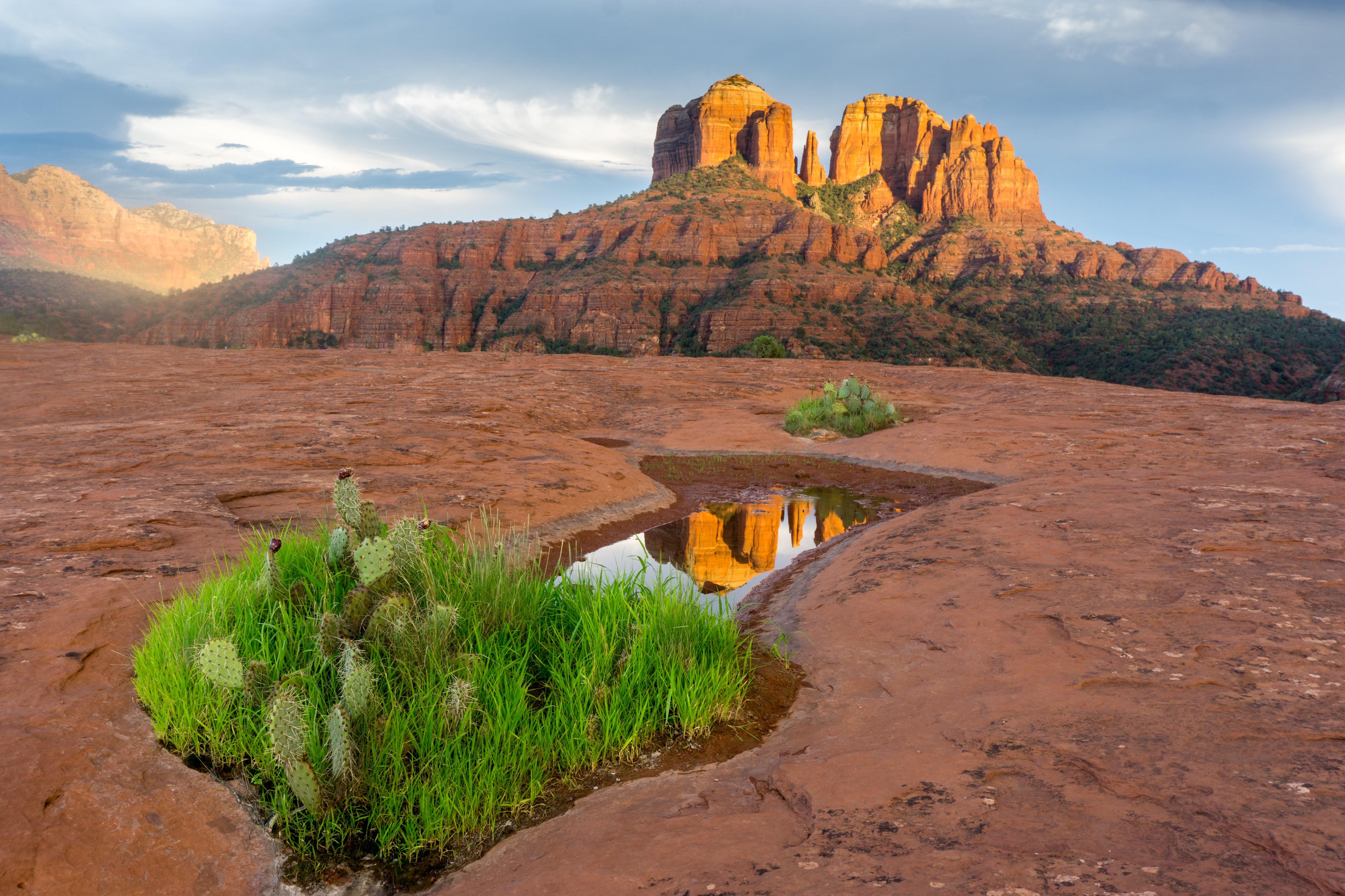 Cathedral Rock during golden hour. Sedona, Arizona [OC] [4898x3265] r