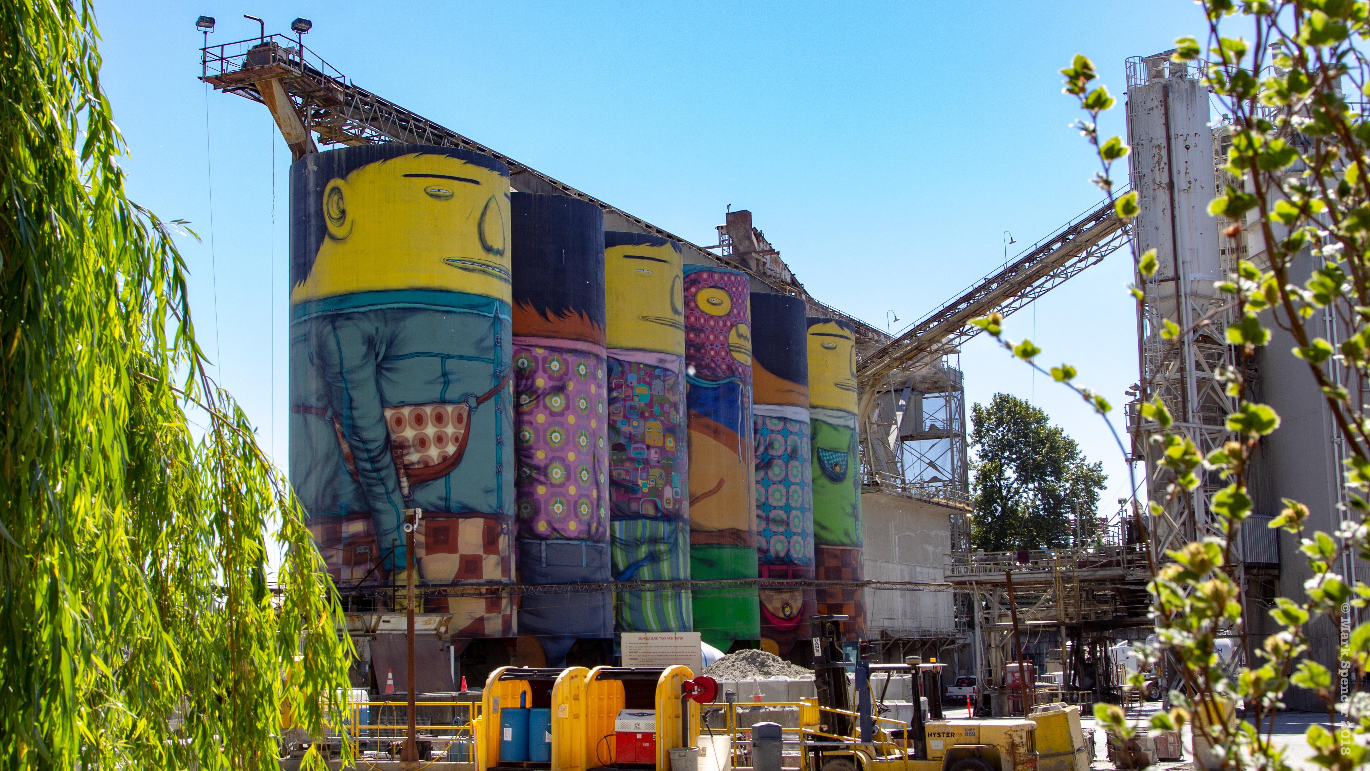 The cement factory in an artisanal community. Granville Island