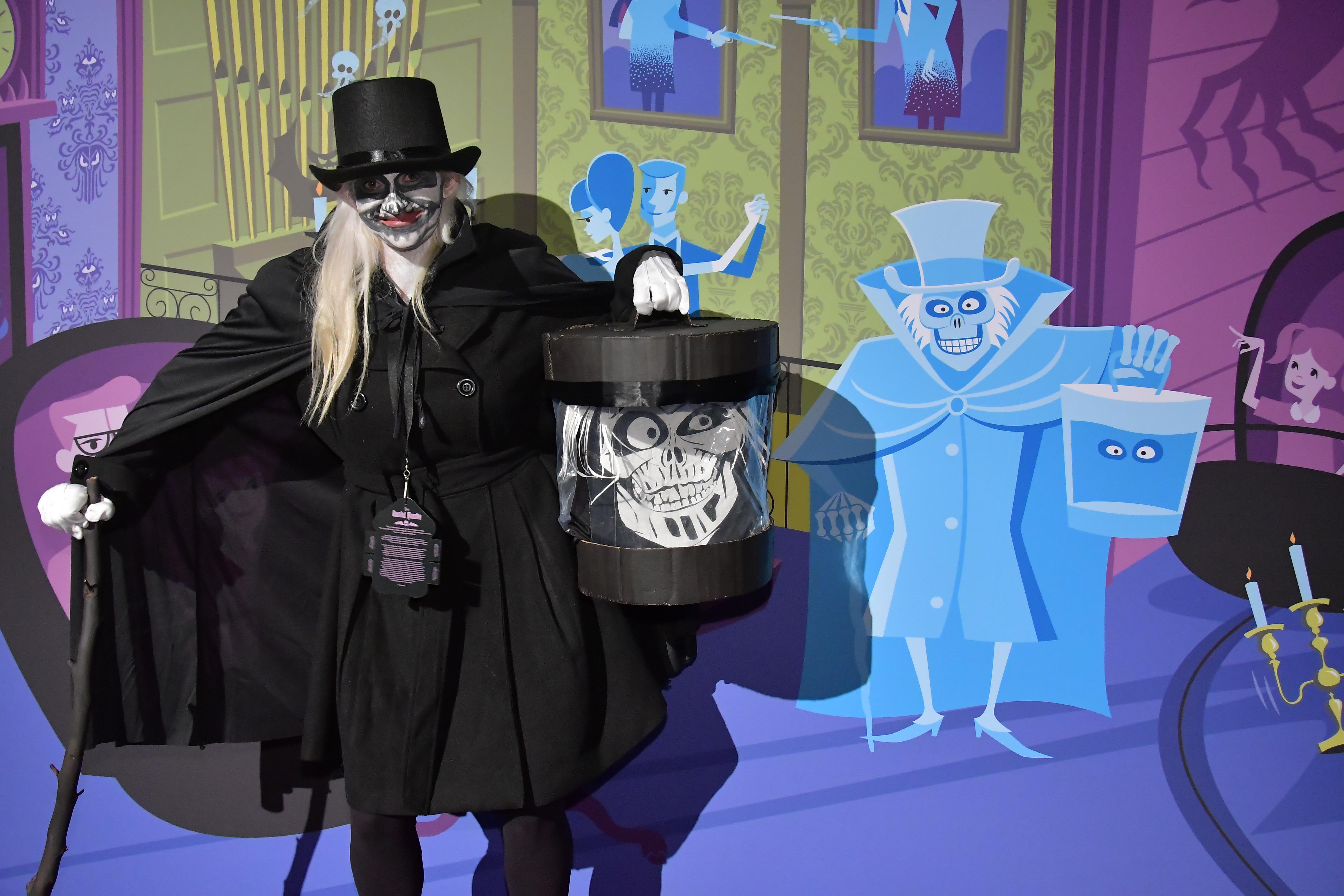 My hatbox ghost costume from the haunted mansion 50th anniversary r