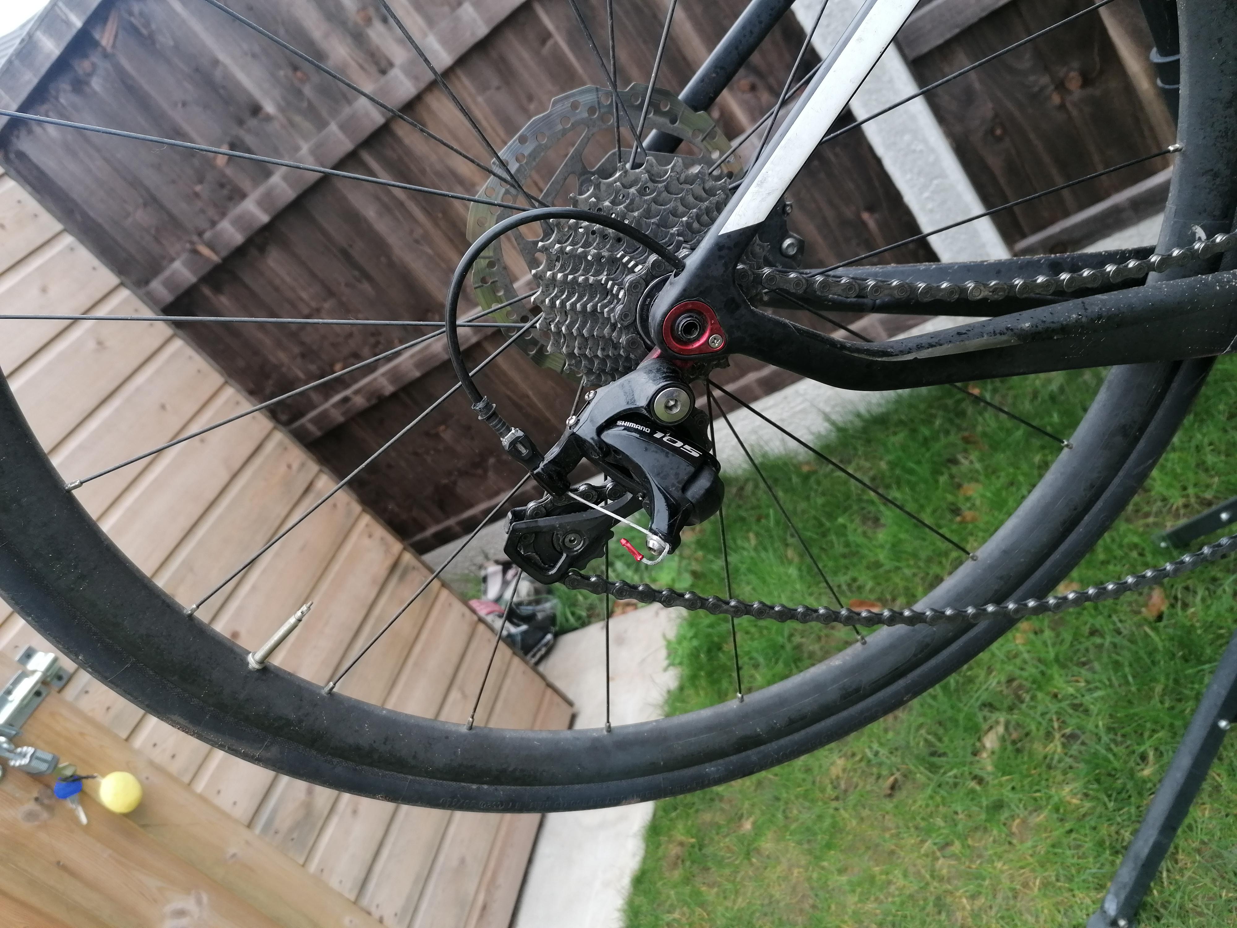 During todays ride, my rear derailleur wasn't picking up the slack in