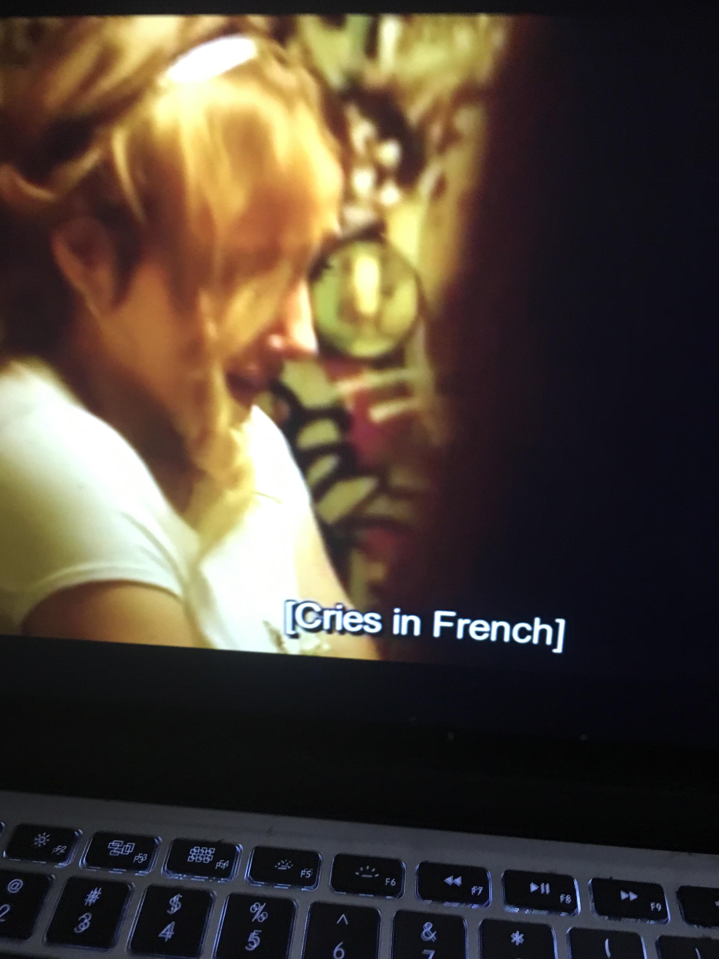 Watching SKAM france. When do we learn to cry in french? I don’t want