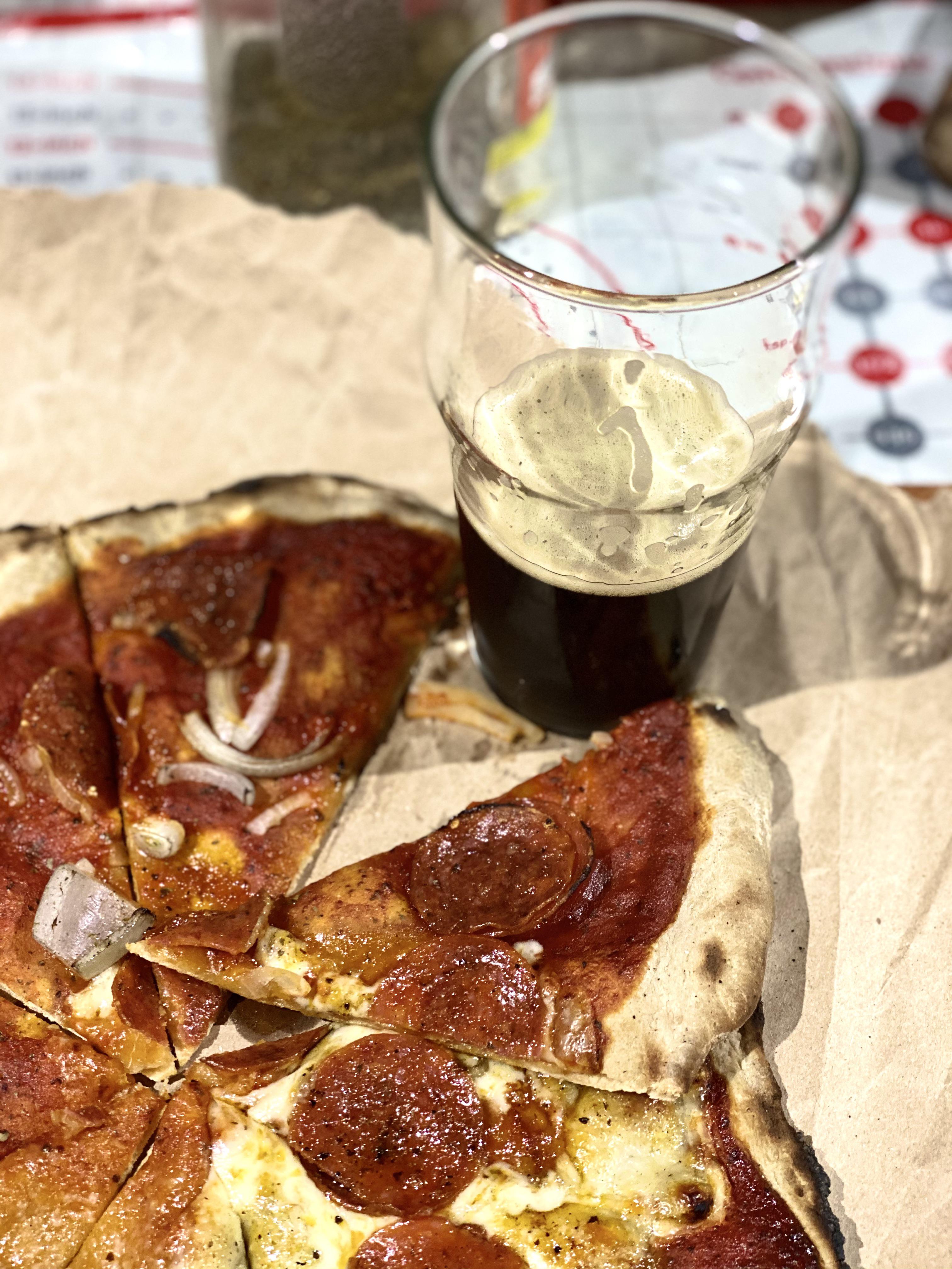 Brown ale infused crust r/beerandpizza