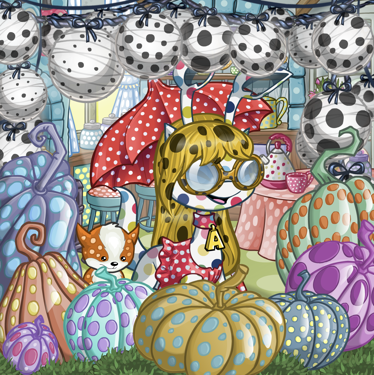 Polka dot pets make the perfect tribute to Yayoi Kusama! r/neopets