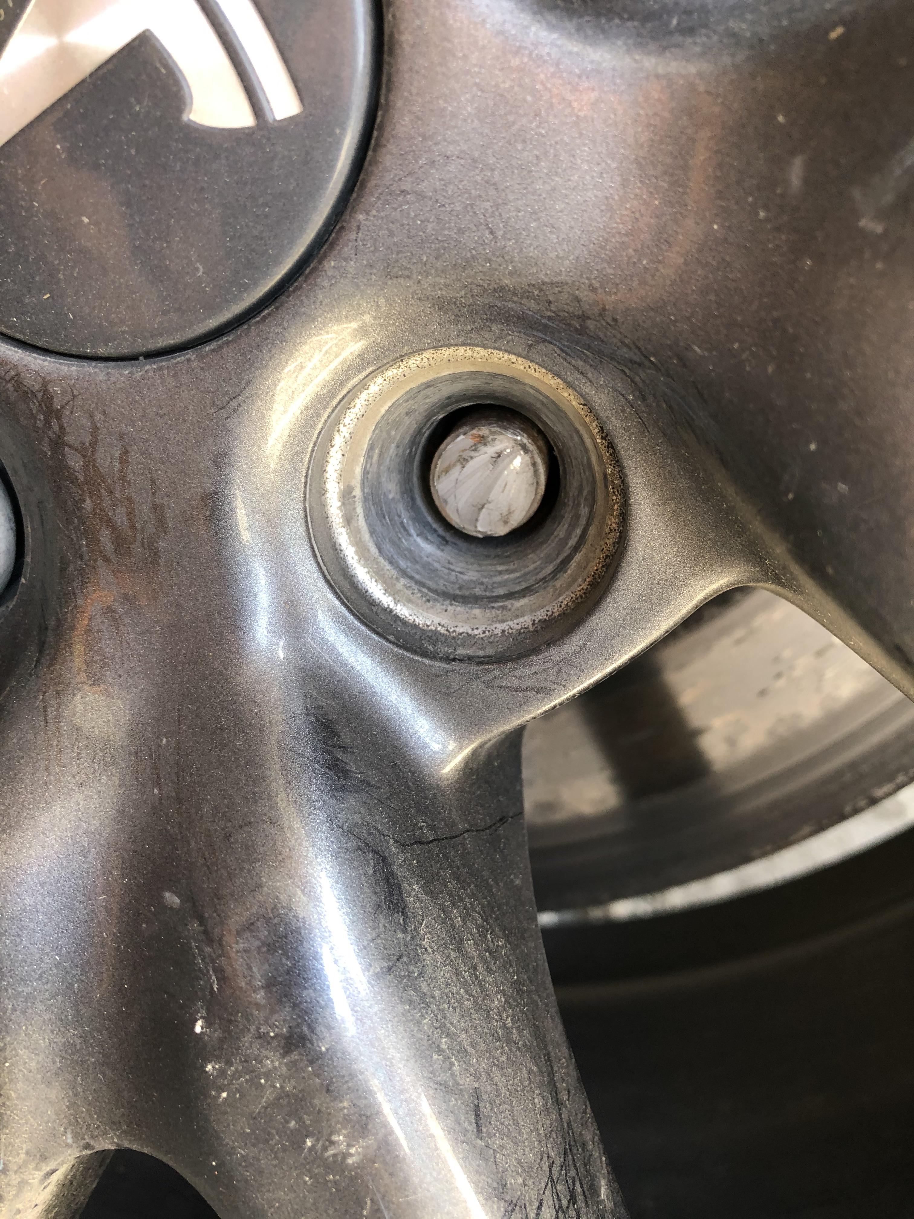 Broken wheel stud: so I was changing from my winter back to my summer