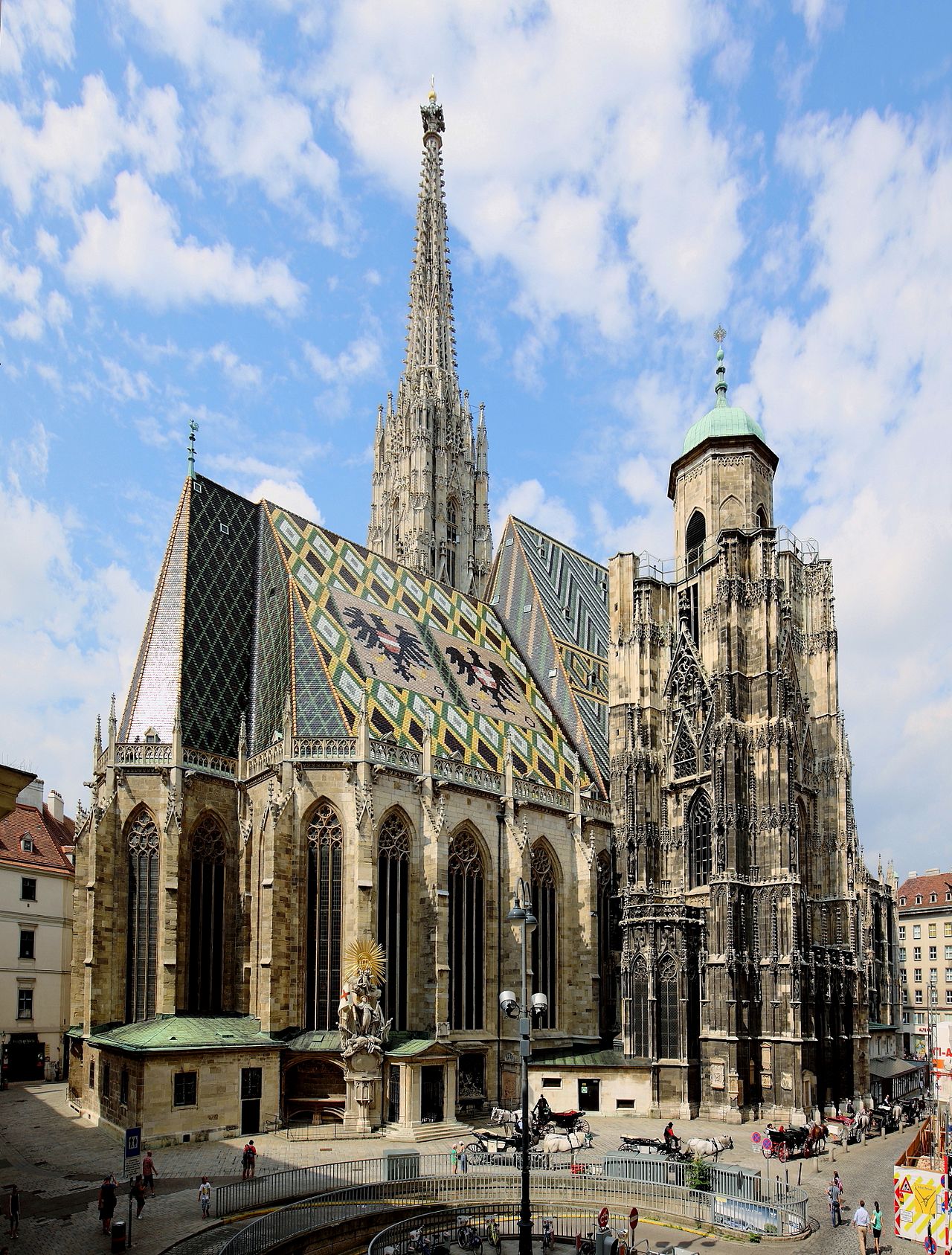 Saint Stephen's Cathedral in Vienna, Austria. Built 113760