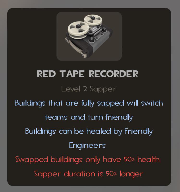 My best attempt at making the Red Tape Recorder viable r/tf2