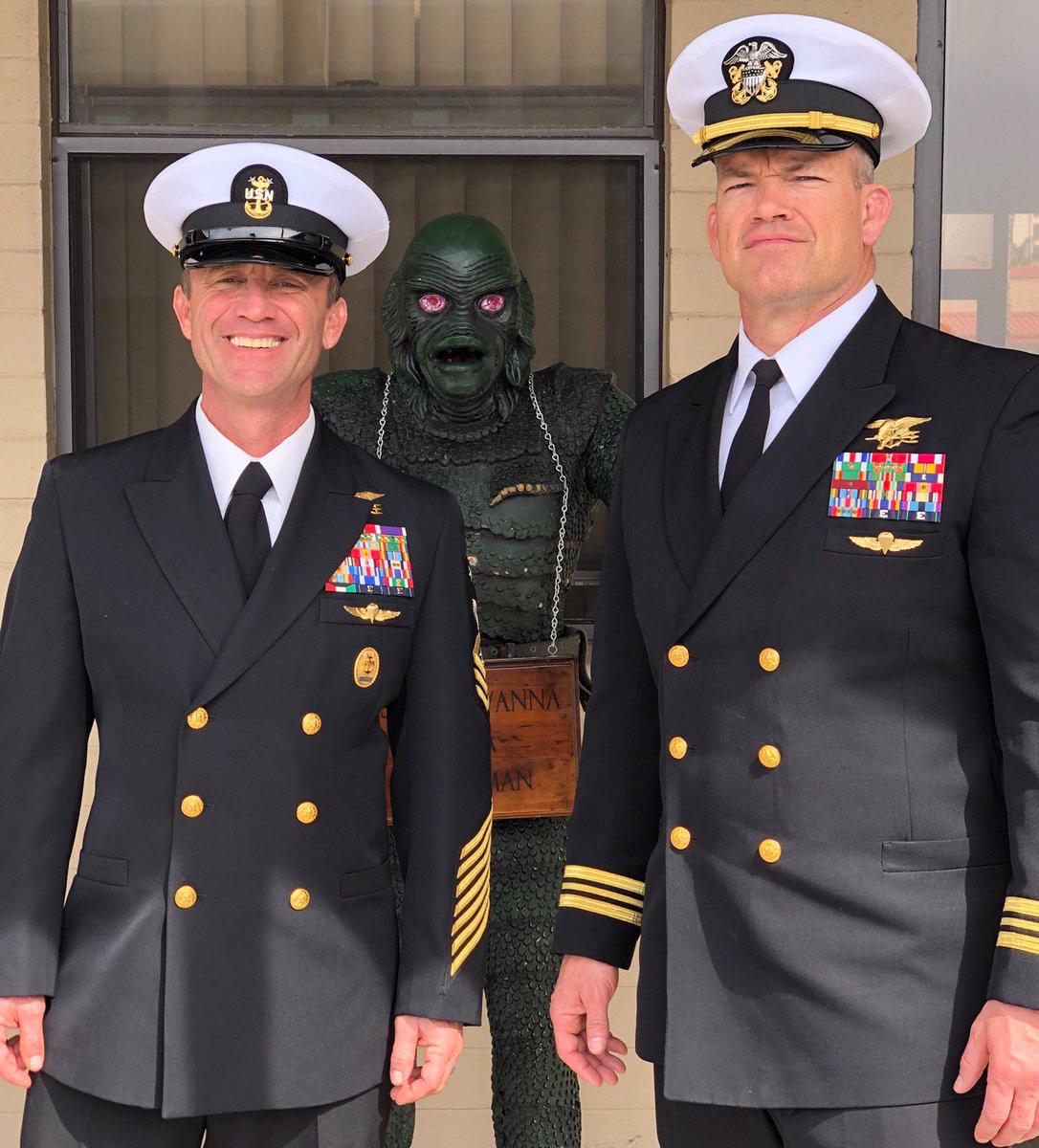 One of the very few close ups of Jocko in uniform. Both SEALs are