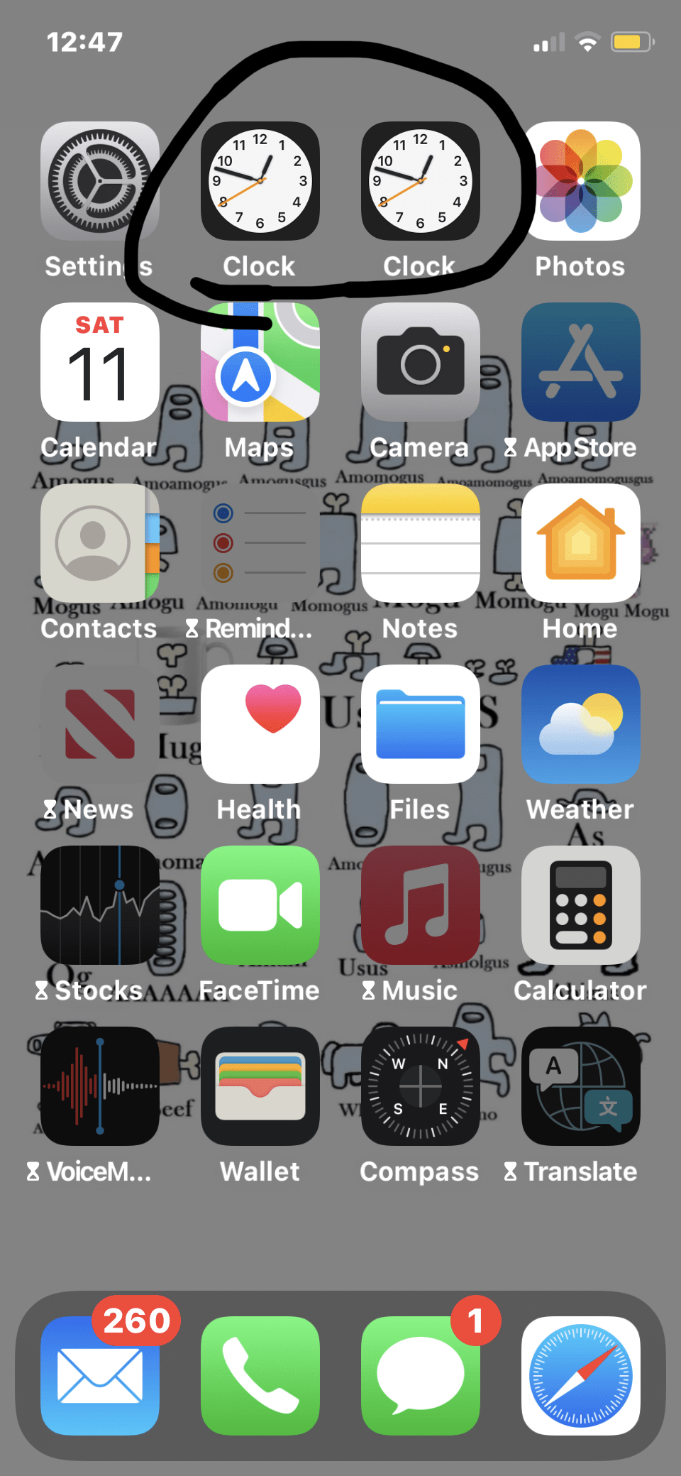 I restarted my phone, i still have 2 clocks, why is this? r/iphonehelp