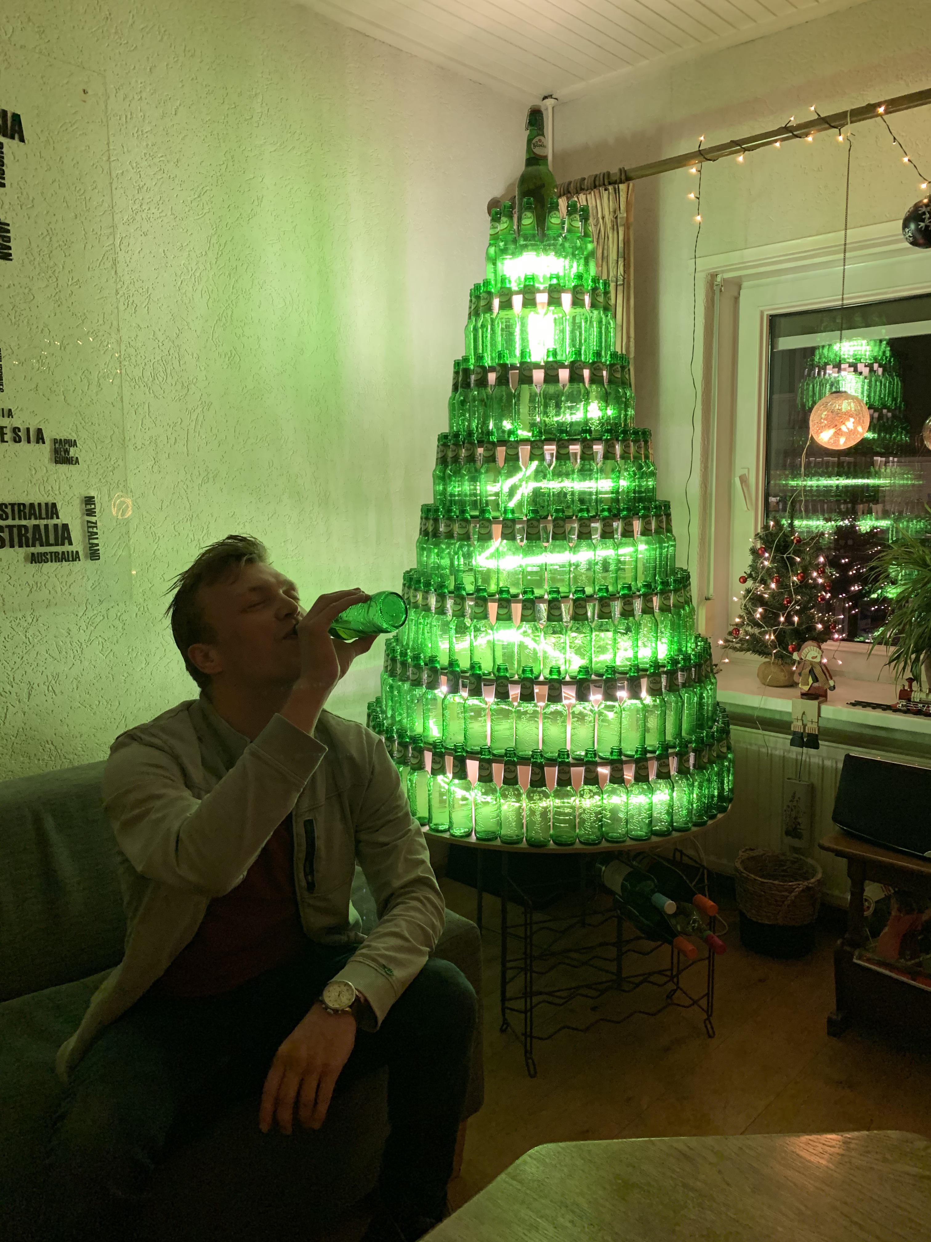 Budweiser Christmas Tree