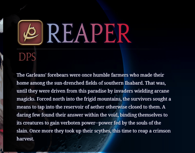 So Reapers are Basically Angry Botanist ffxiv