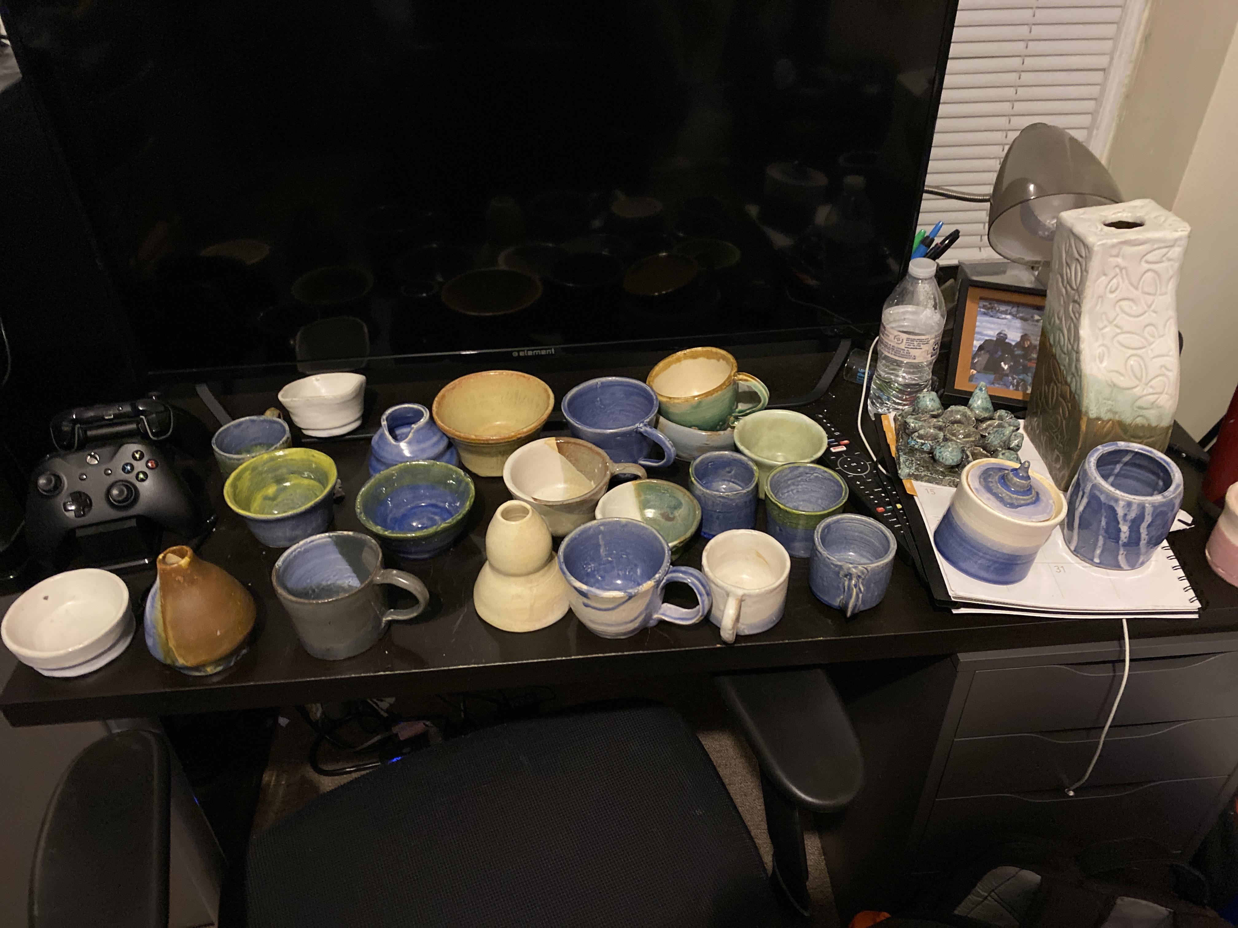 Just finished my initial pottery course. Guess you can say I savored it