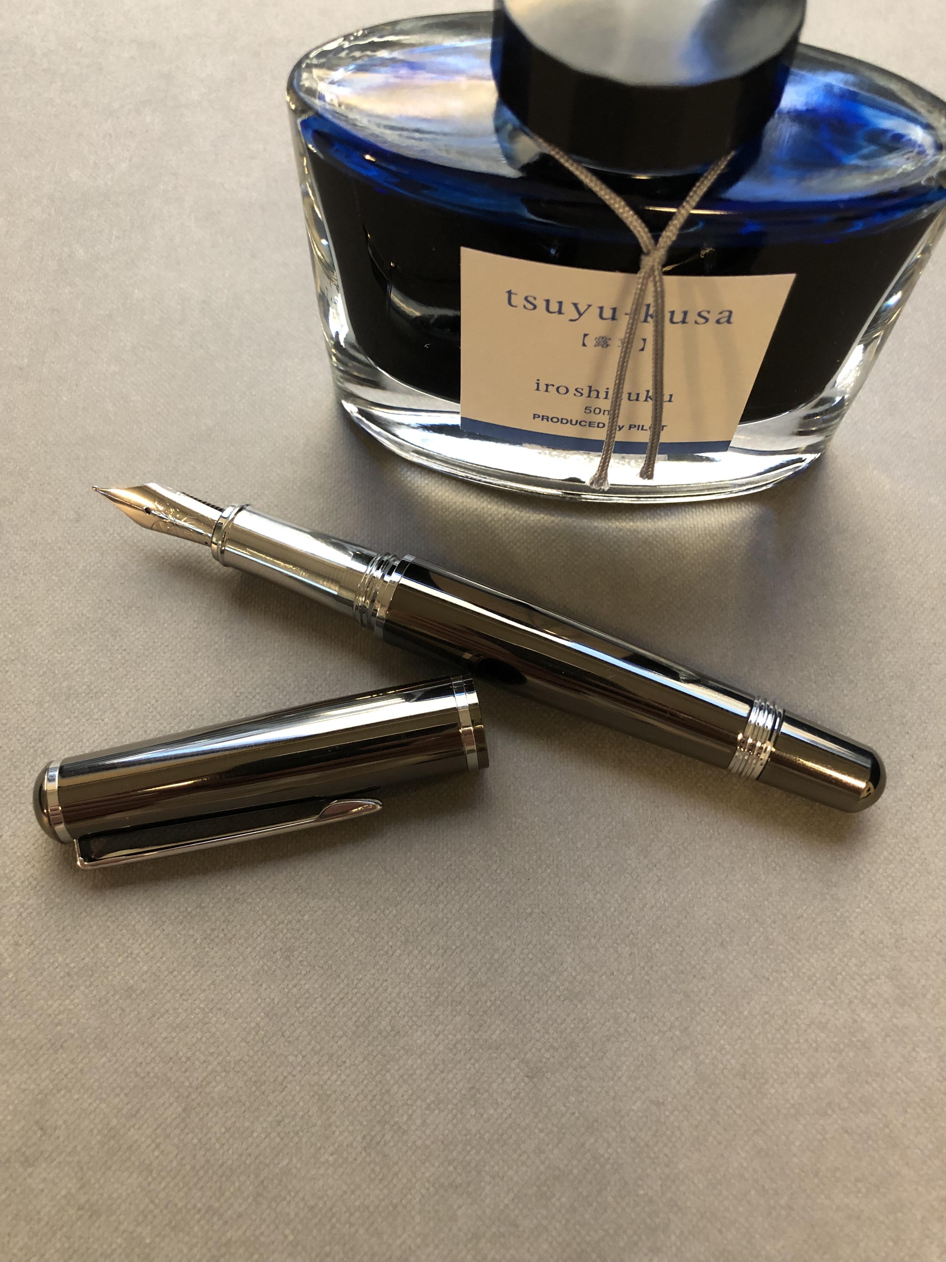 Newest addition to the collection. Such a smooth writing pen. r