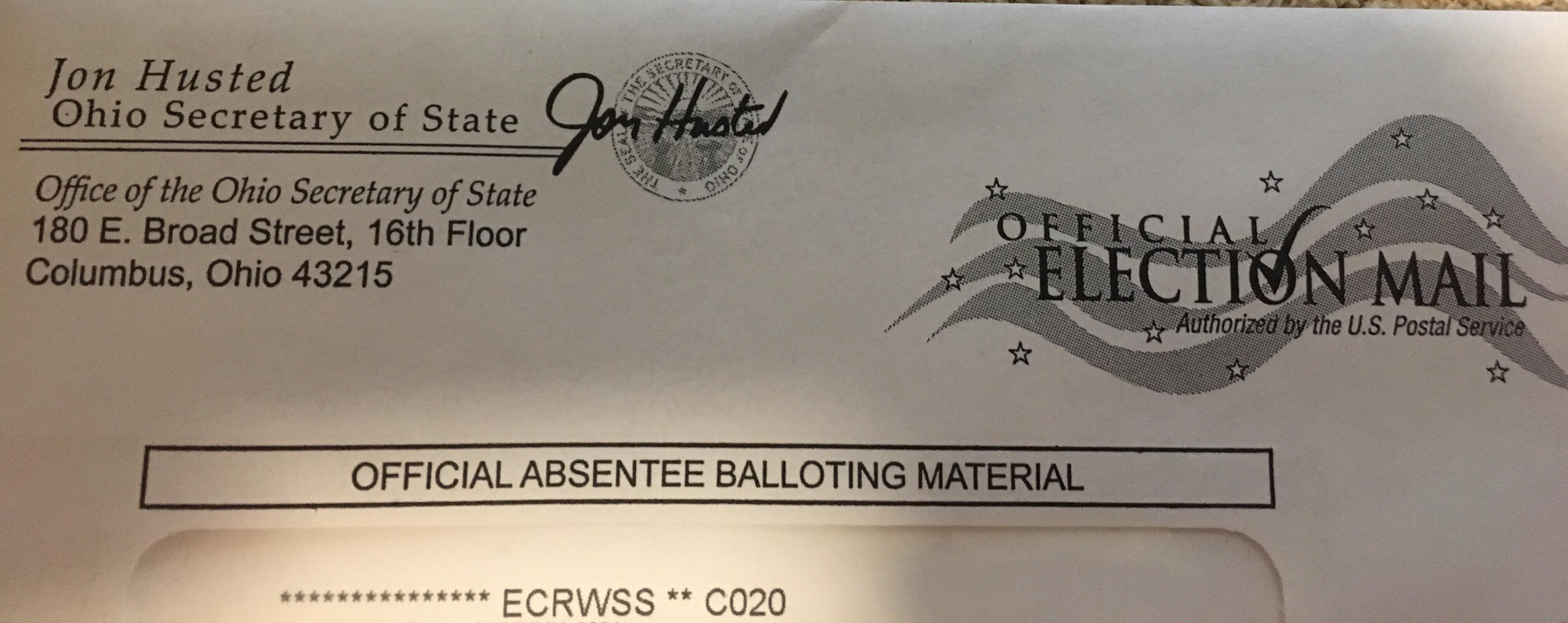 PSA If you didn’t get an absentee ballot application in your mail last