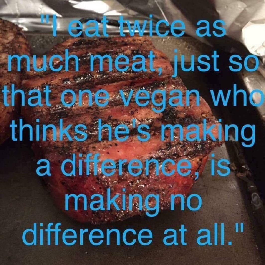 Vegan bad, meat good Chadtopia