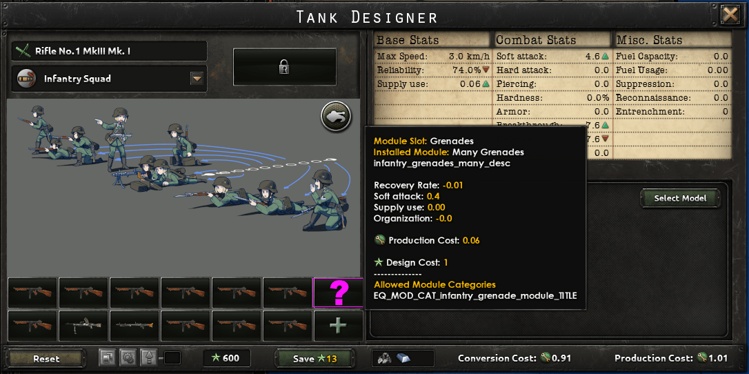 Ultra Historical Mod presents The Infantry Designer r/hoi4