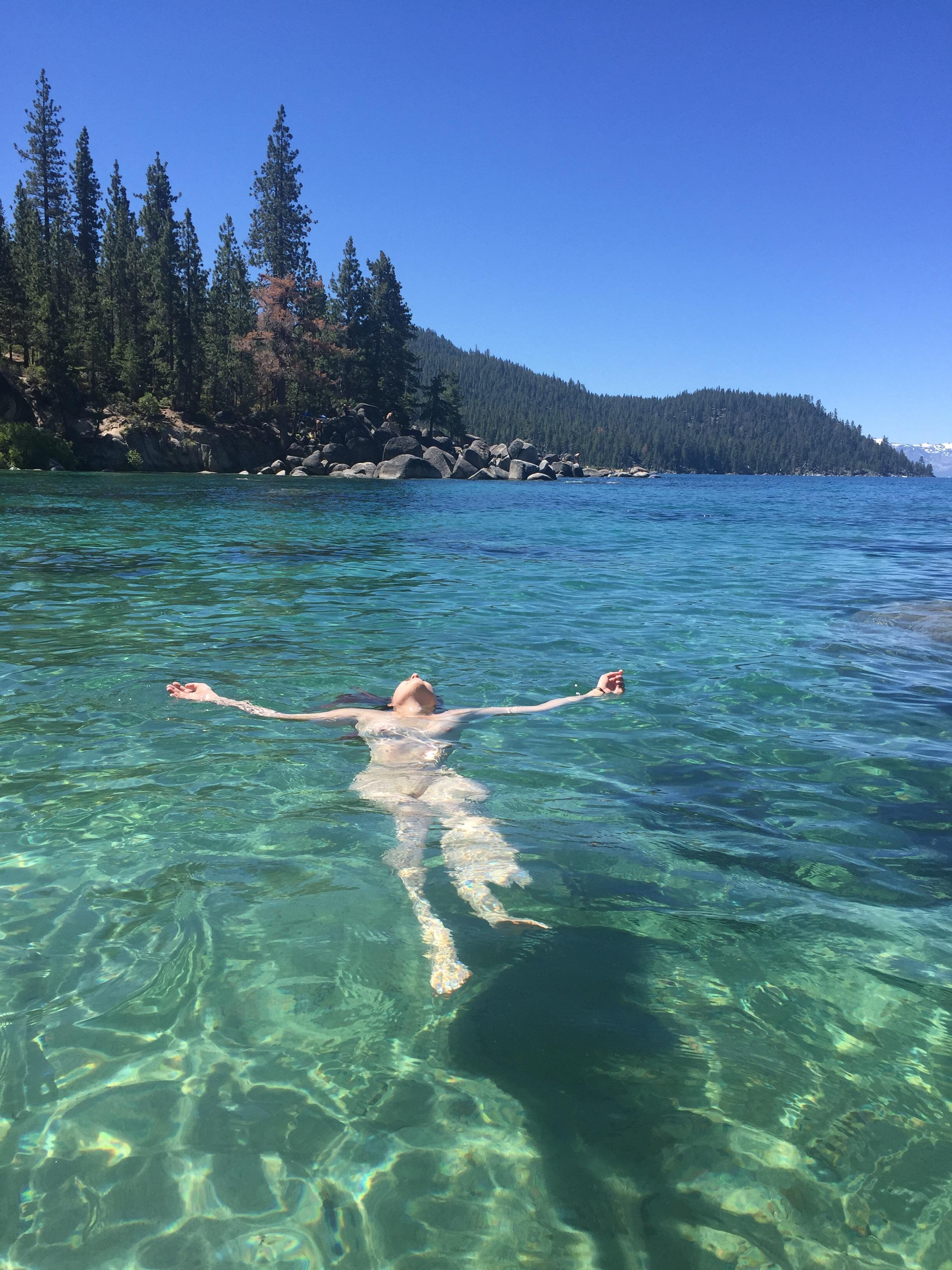 [F]ound Lake Tahoe's nude beach, Secret Cove, and spent the day there