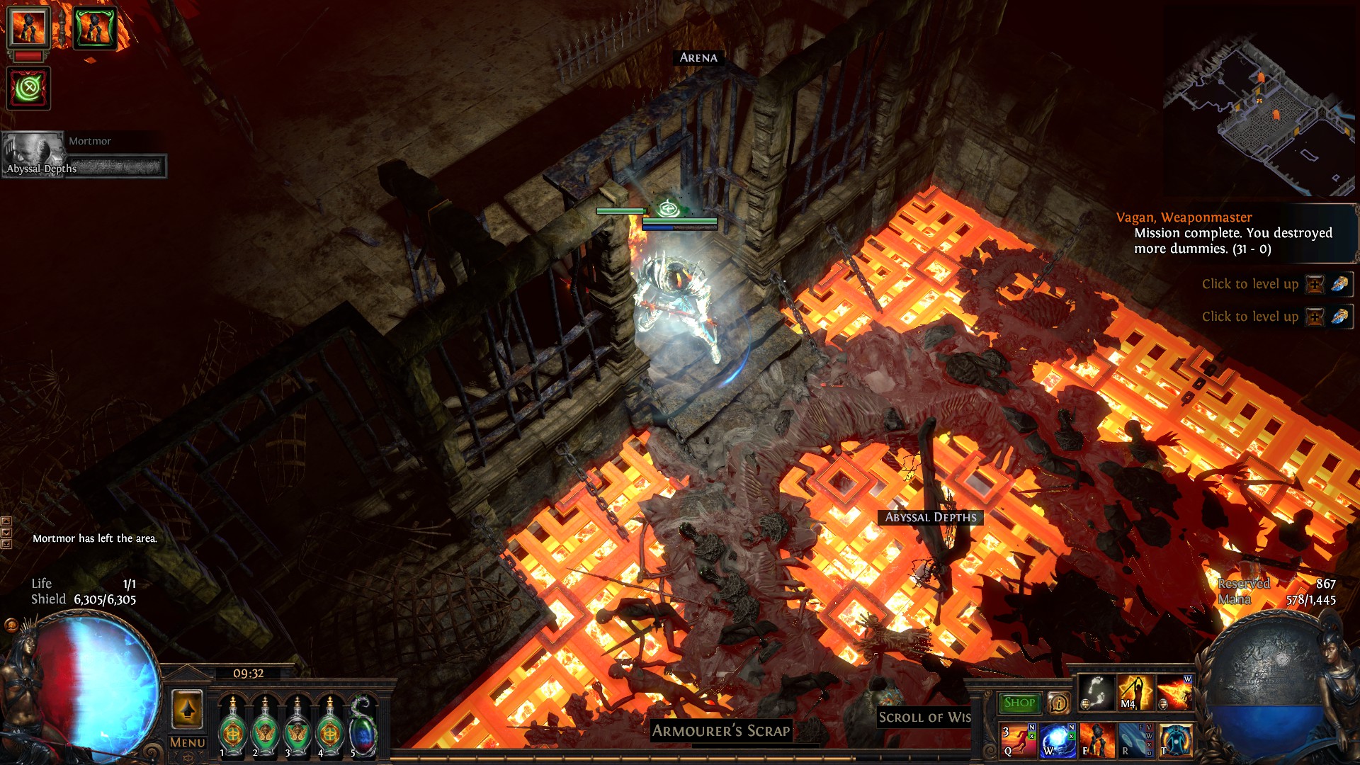 Abyssal Depths can spawn in lava, who knew pathofexile