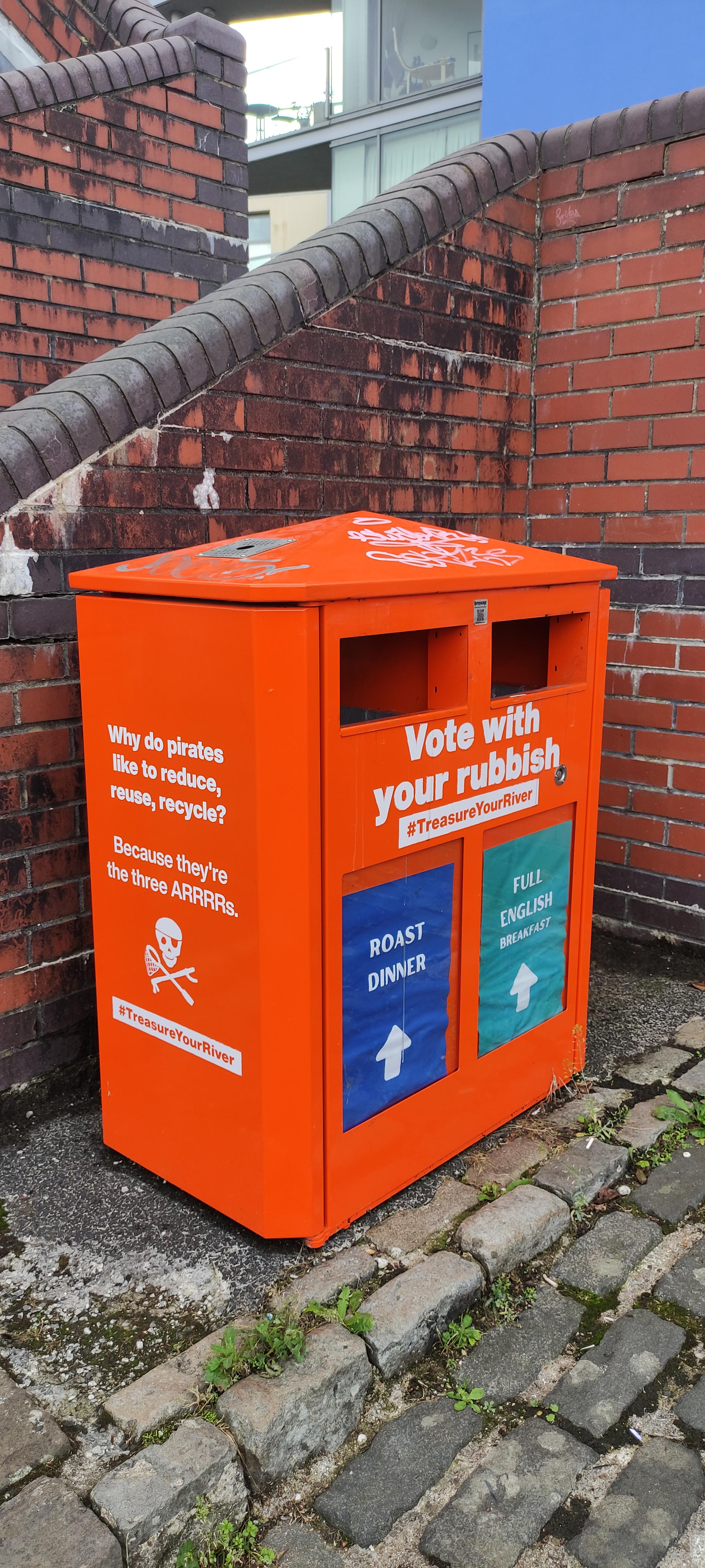 The pirate bins of Bristol. I voted roast dinner, what would you vote