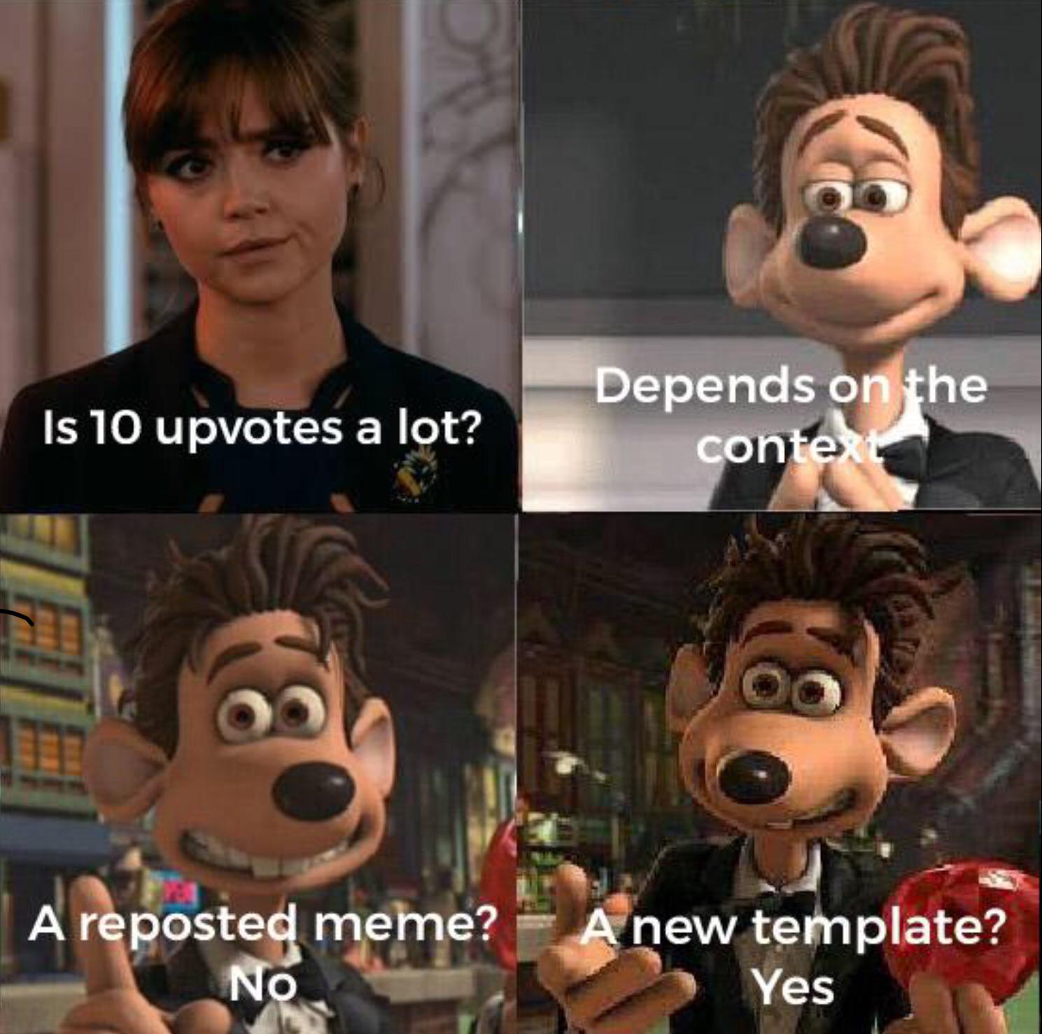 Flushed Away is four a lot template request r/MemeTemplatesOfficial