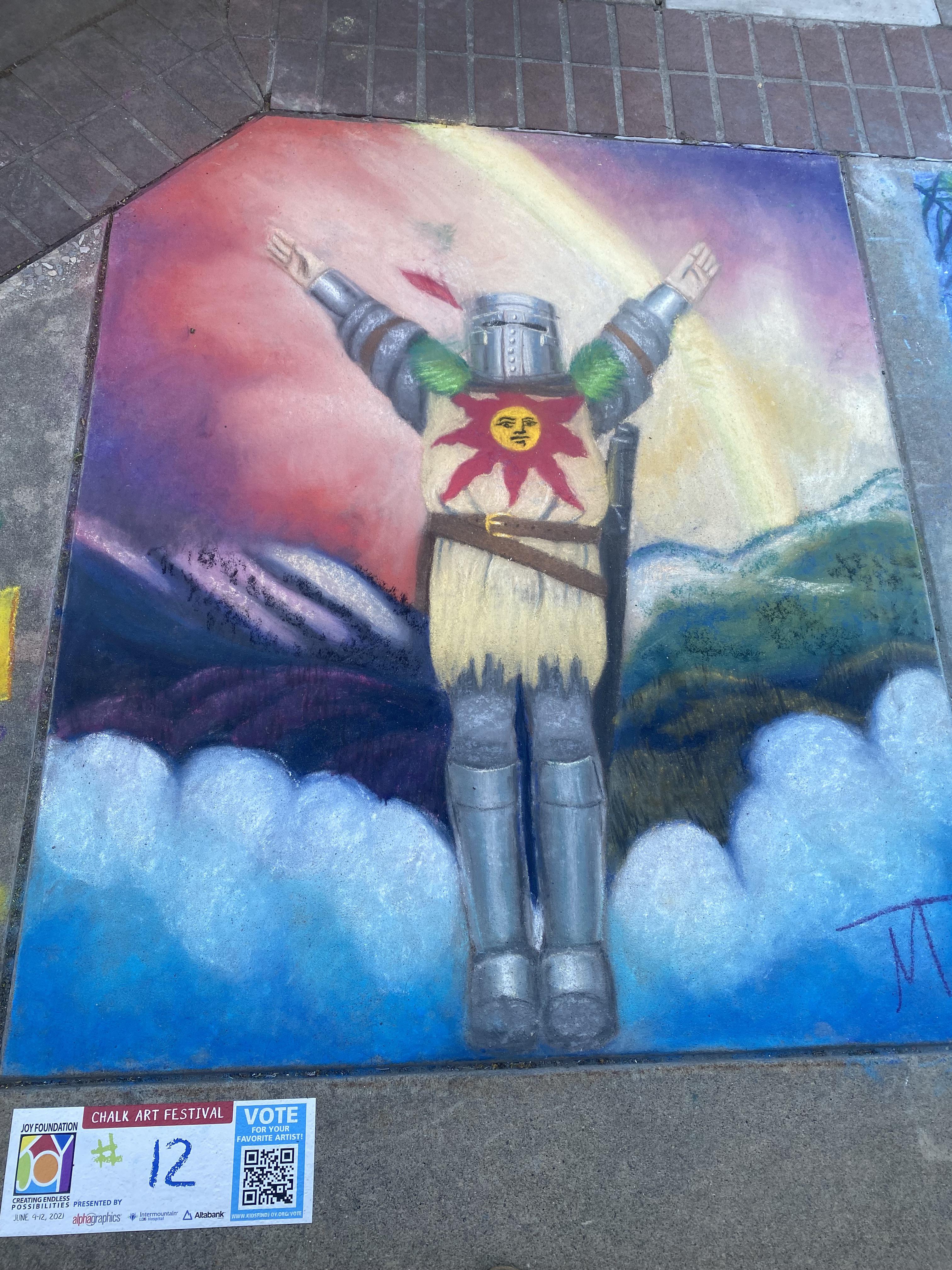 Bountiful Chalk Art Festival 2023 Sighted At A Local Bountiful,Ut Chalk Art Festival. Praise The Mfin Sun. Only Fitting After Sgf Announcement. Wish I Knew The Artist To Give Credit. 🙏🏼🙏🏼🙏🏼 : R/Eldenring