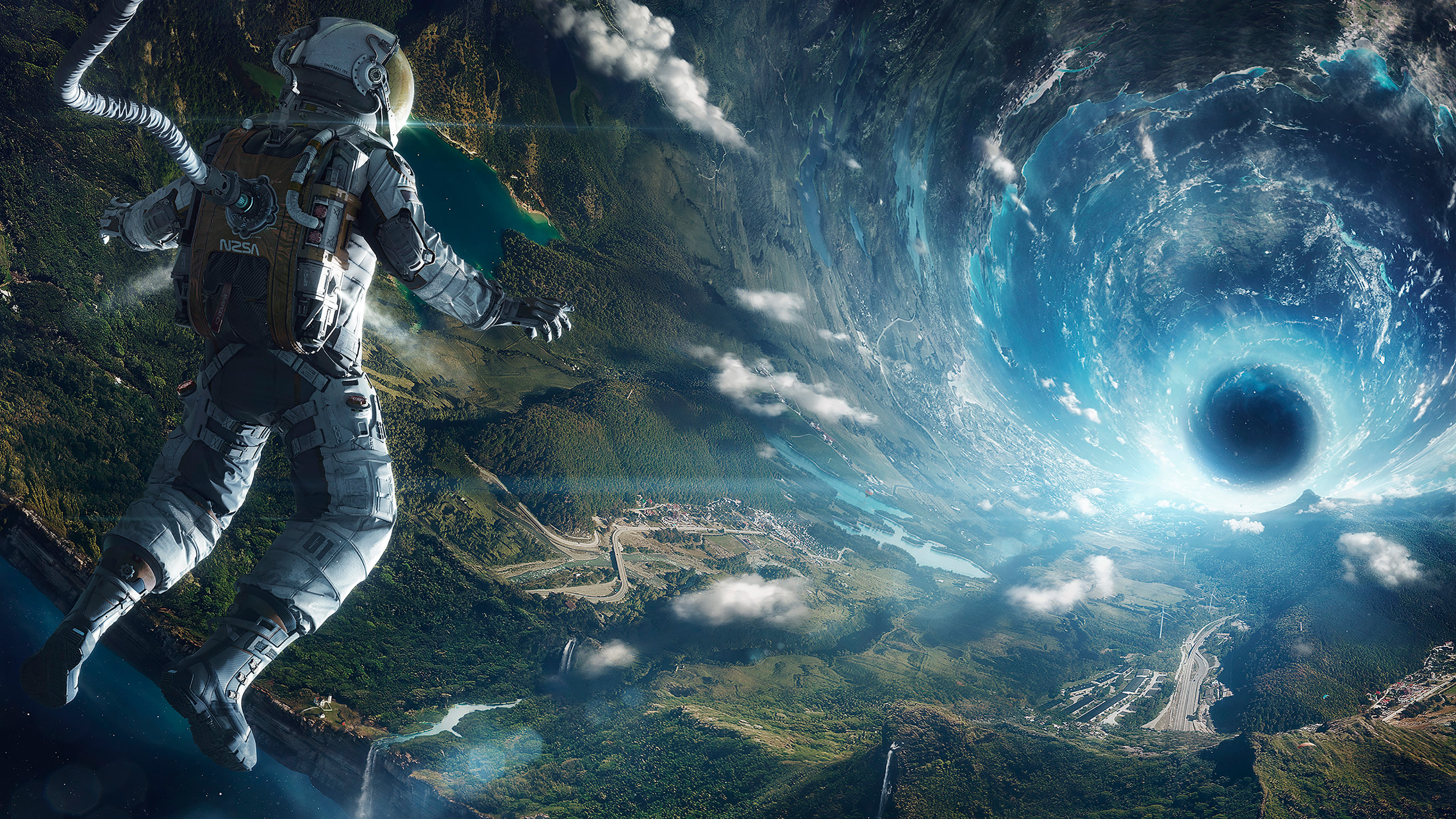 [3200x1800] Free Falling into the Void wallpapers
