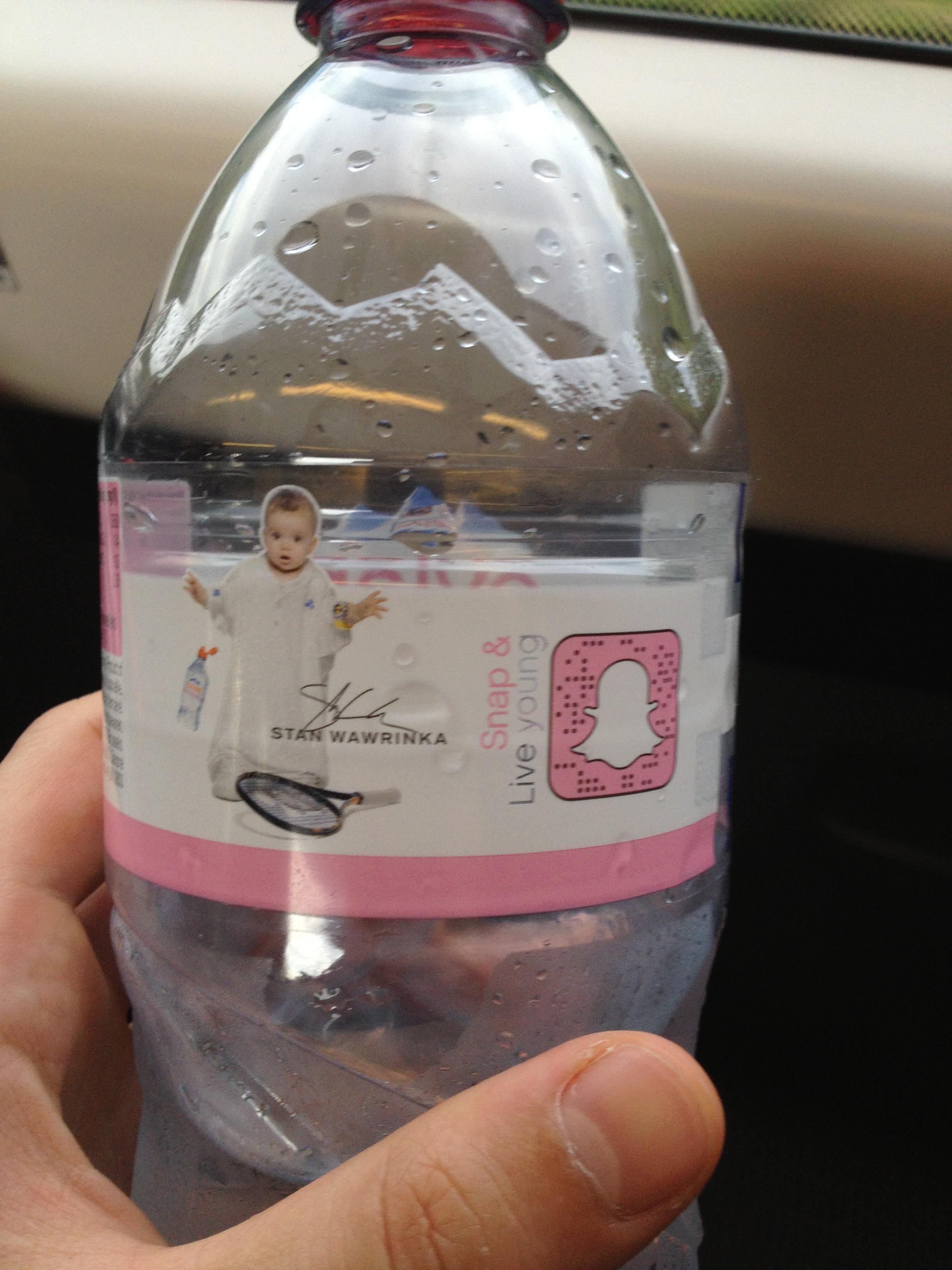 seen on an evian bottle wtf?? r/tennis