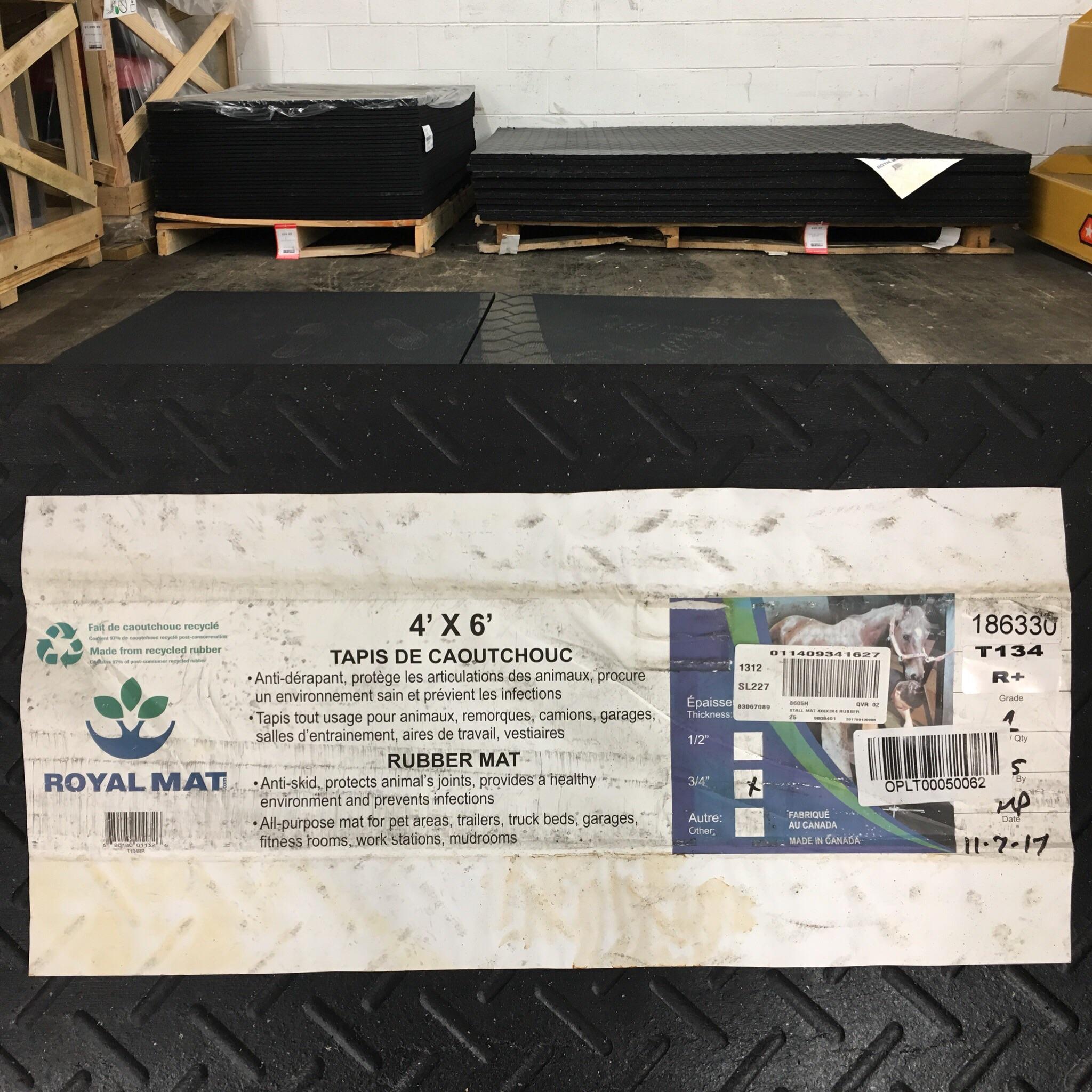 TSC only has diamond pattern 3/4” horse stall mats (pictured), I want