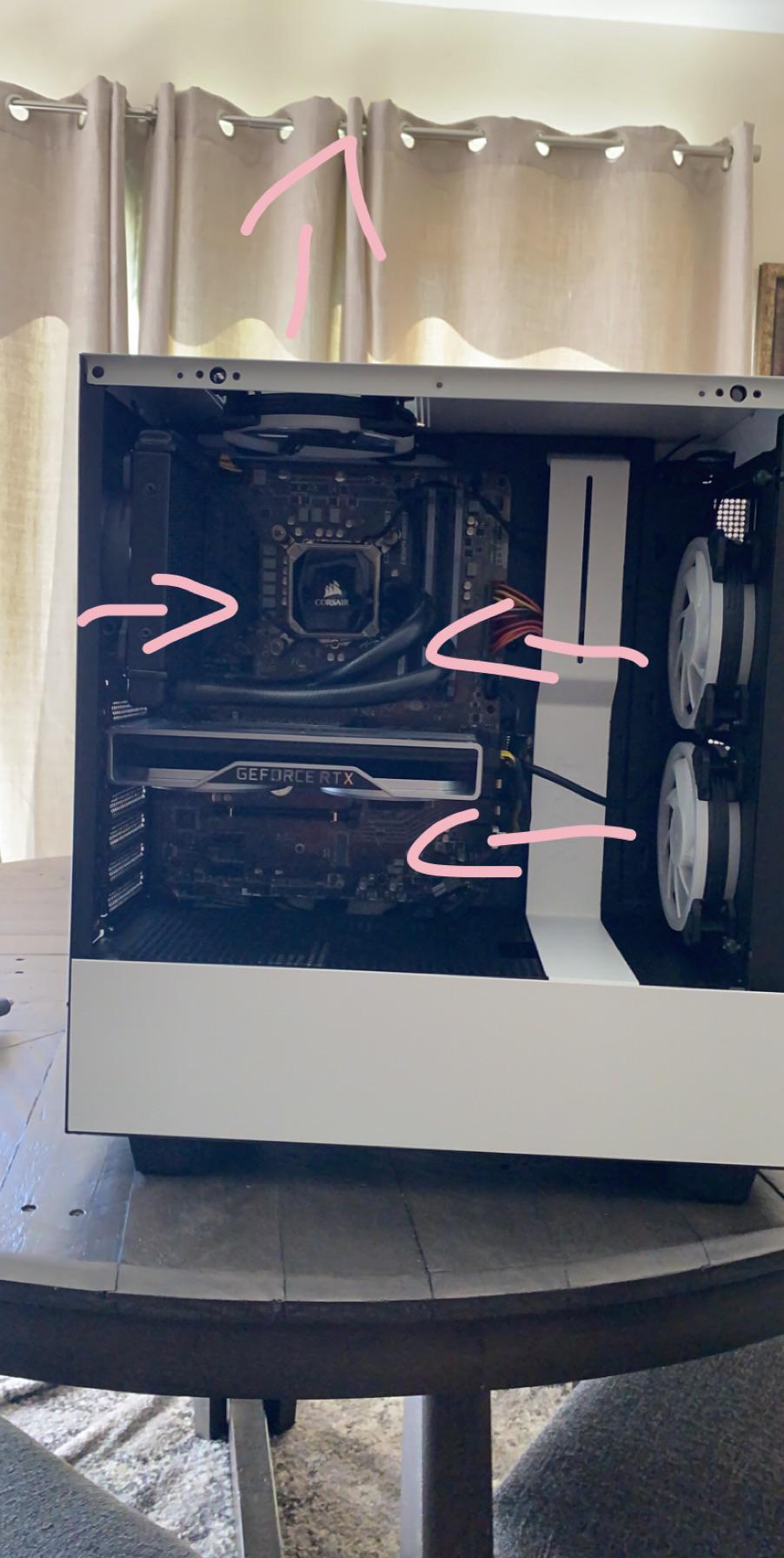 i need help on airflow cuz my pc kinda gets hotter than normal temps