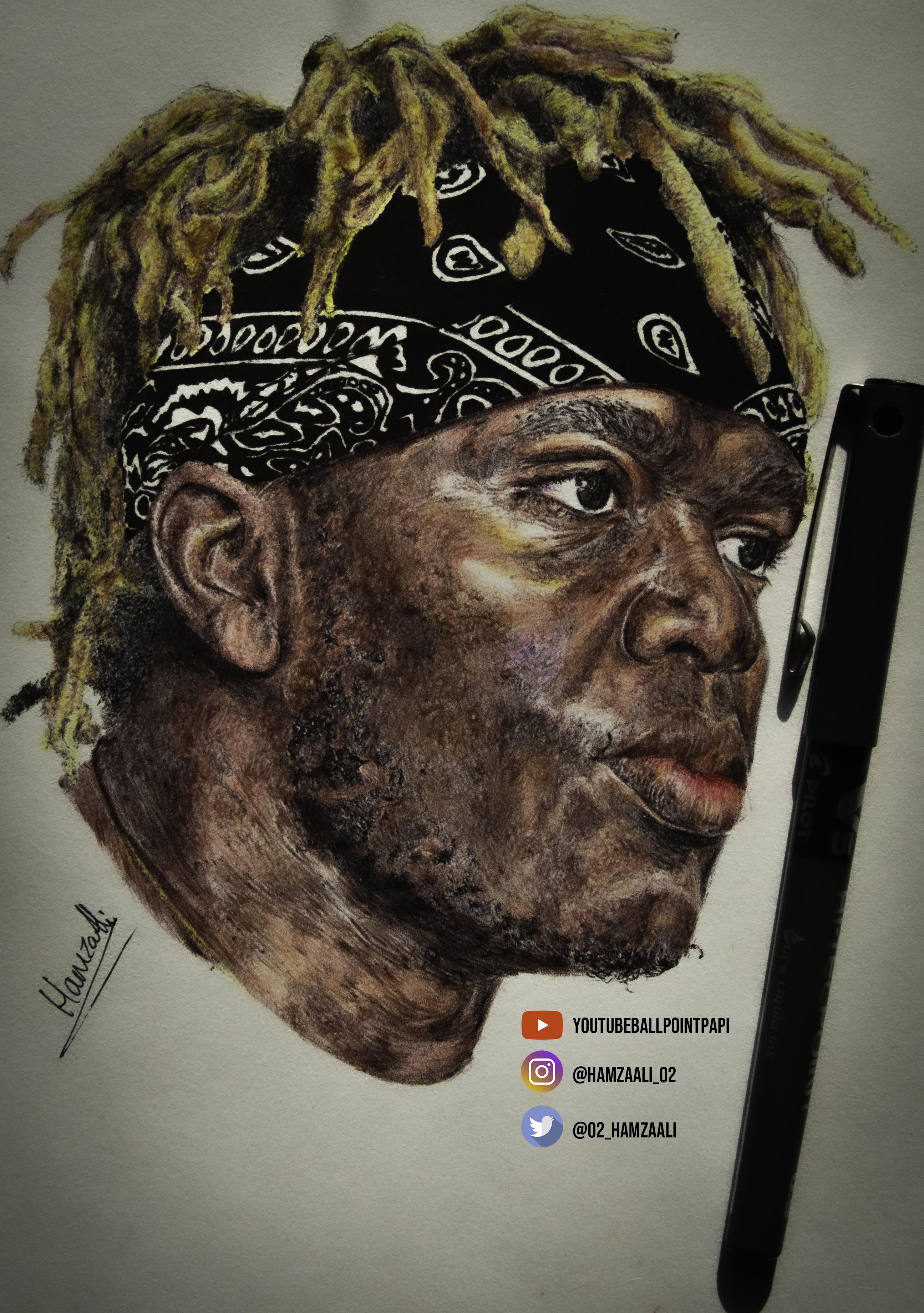 Ballpoint Pen Drawing of KSI , took me 12 days to complete ksi