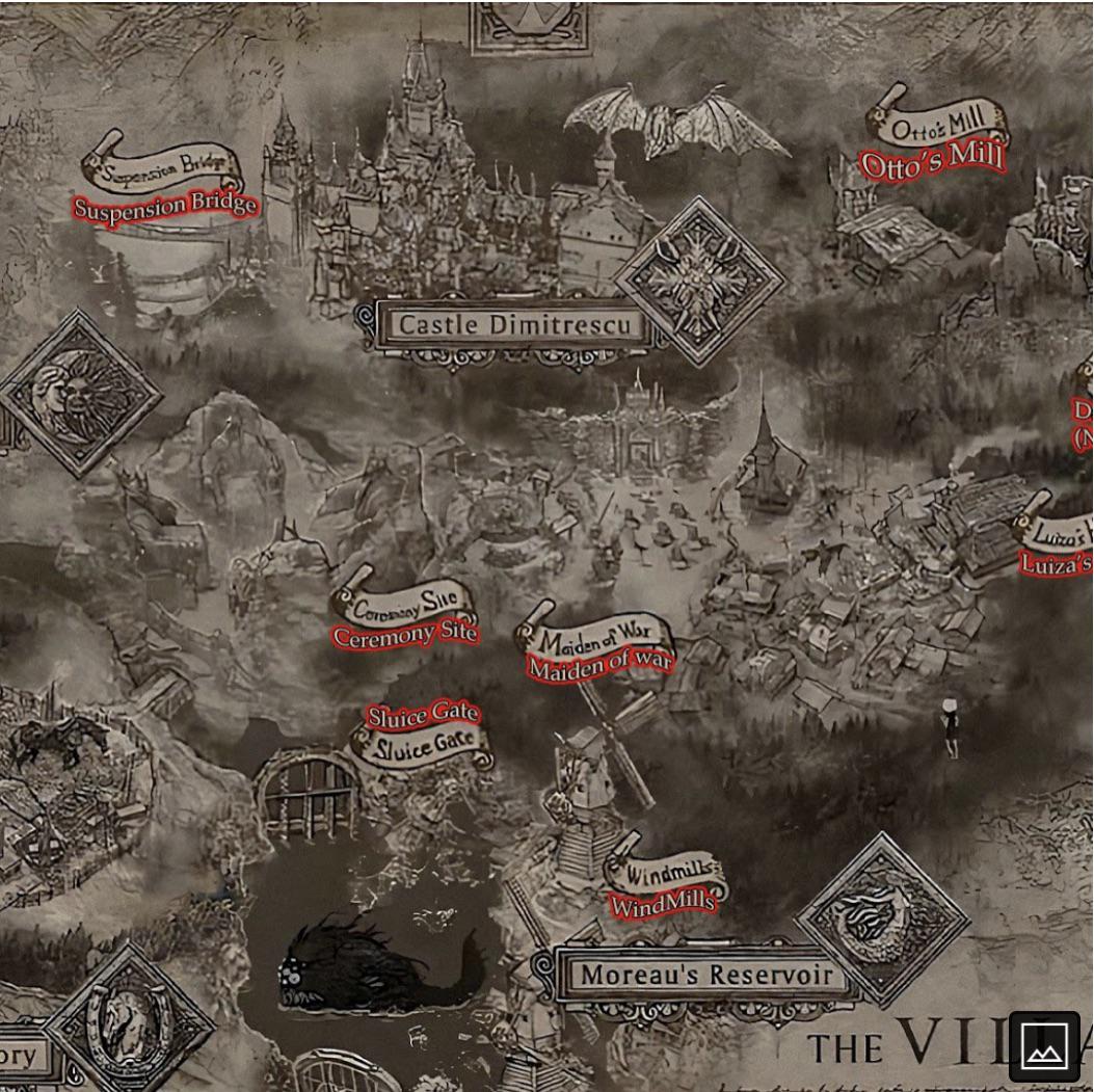 RE Village Map. r/ResidentEvilVillage