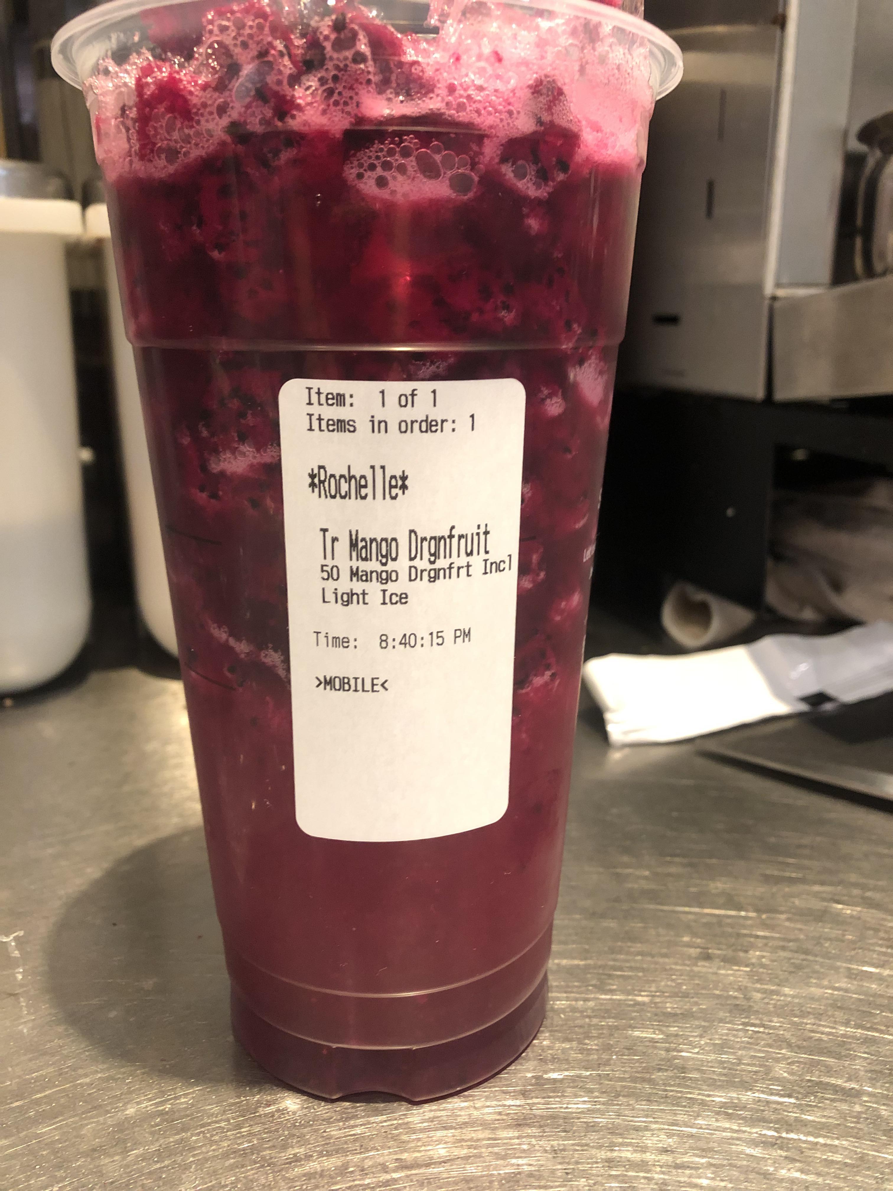 3 bags of dragon fruit r/starbucks