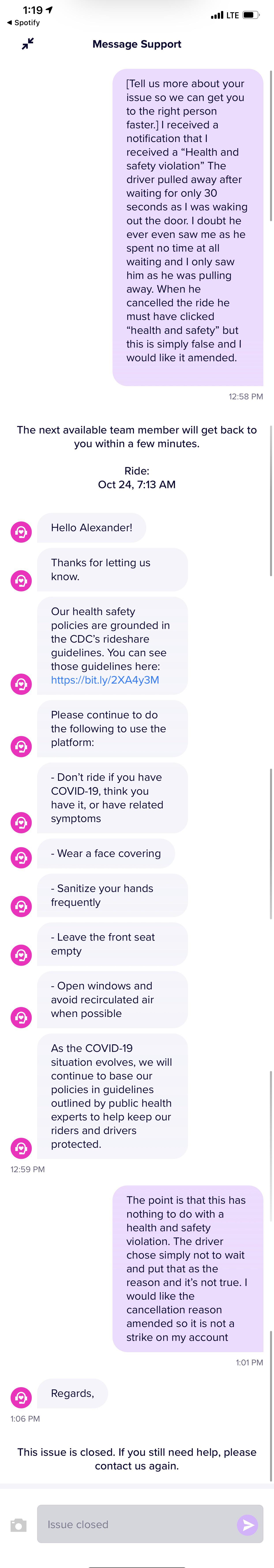 “Health and safety violation” since when is this considered acceptable
