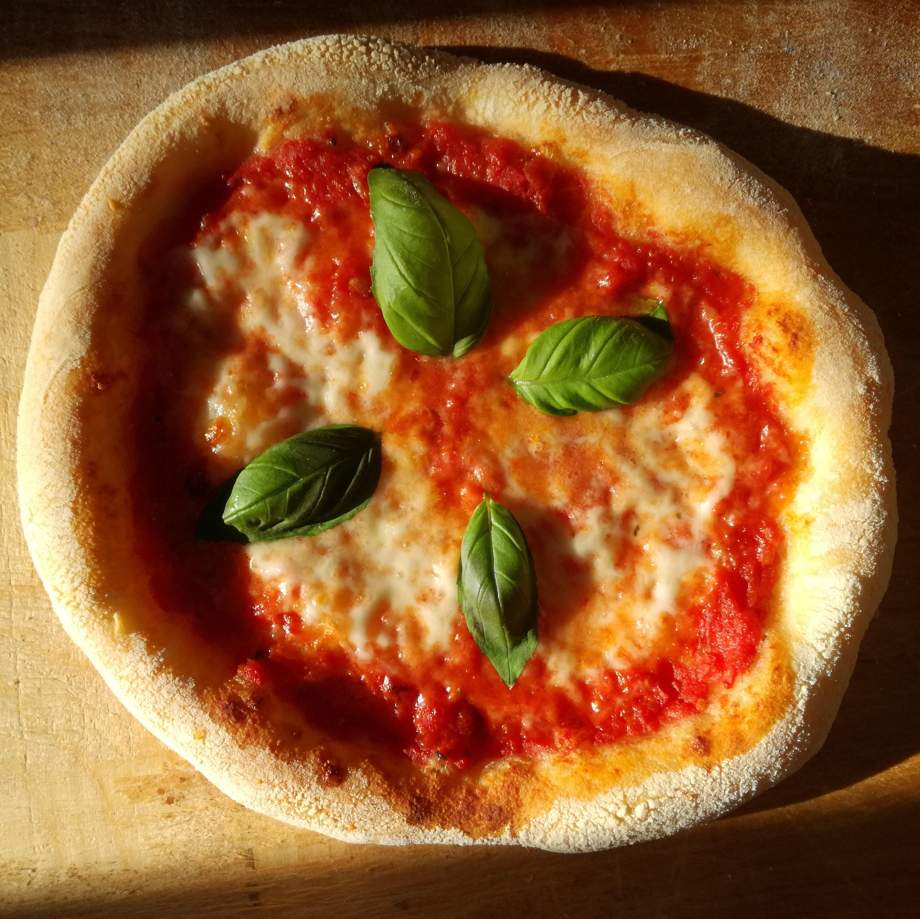 My first stone baked pizza r/Pizza