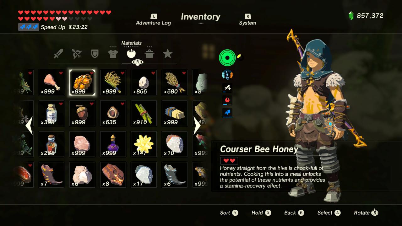Honey to never run out of candy (Courser Bee Honey done) r/Breath_of