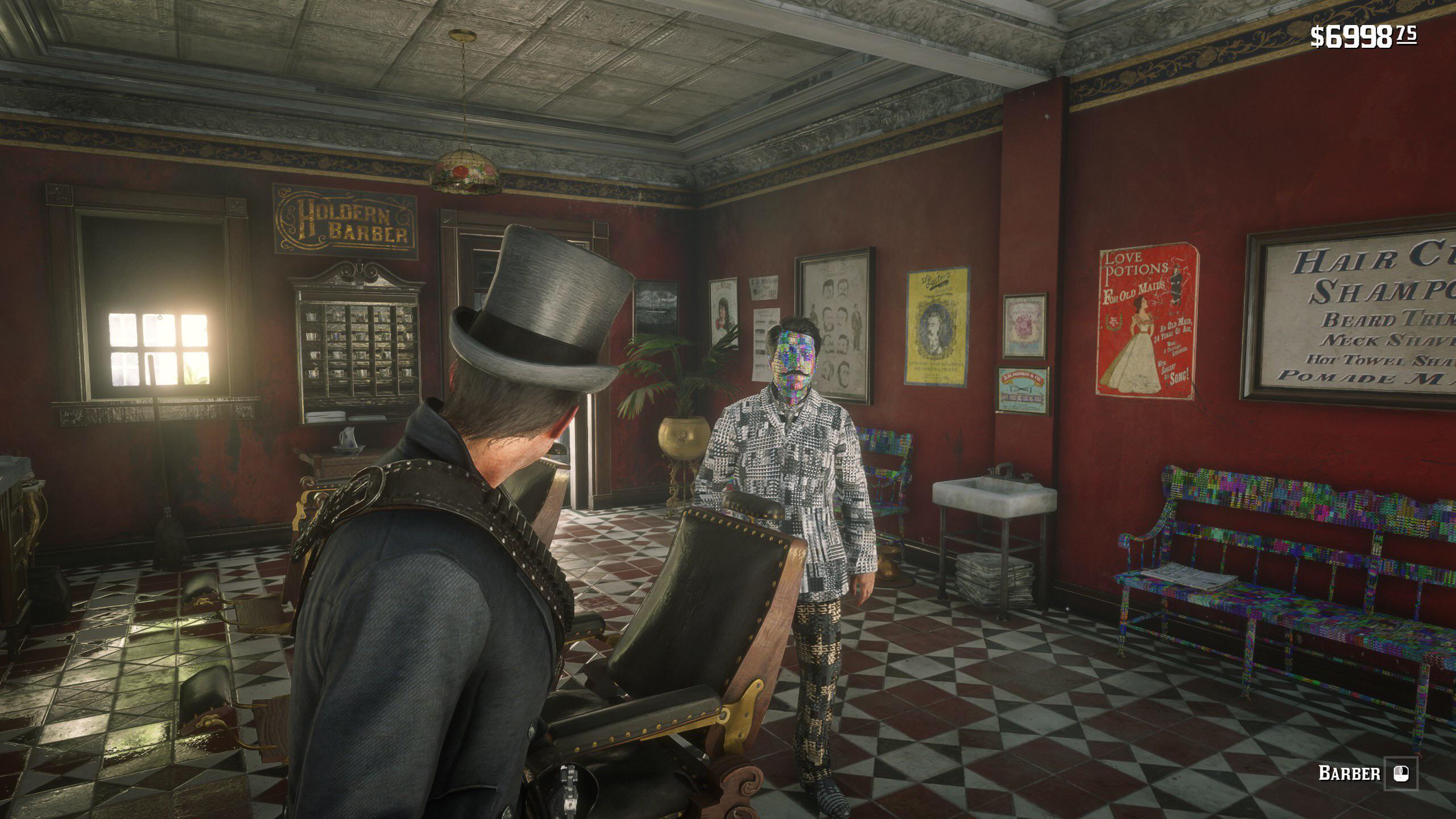 I think the Saint Denis barber needs to be taken to the doctor r