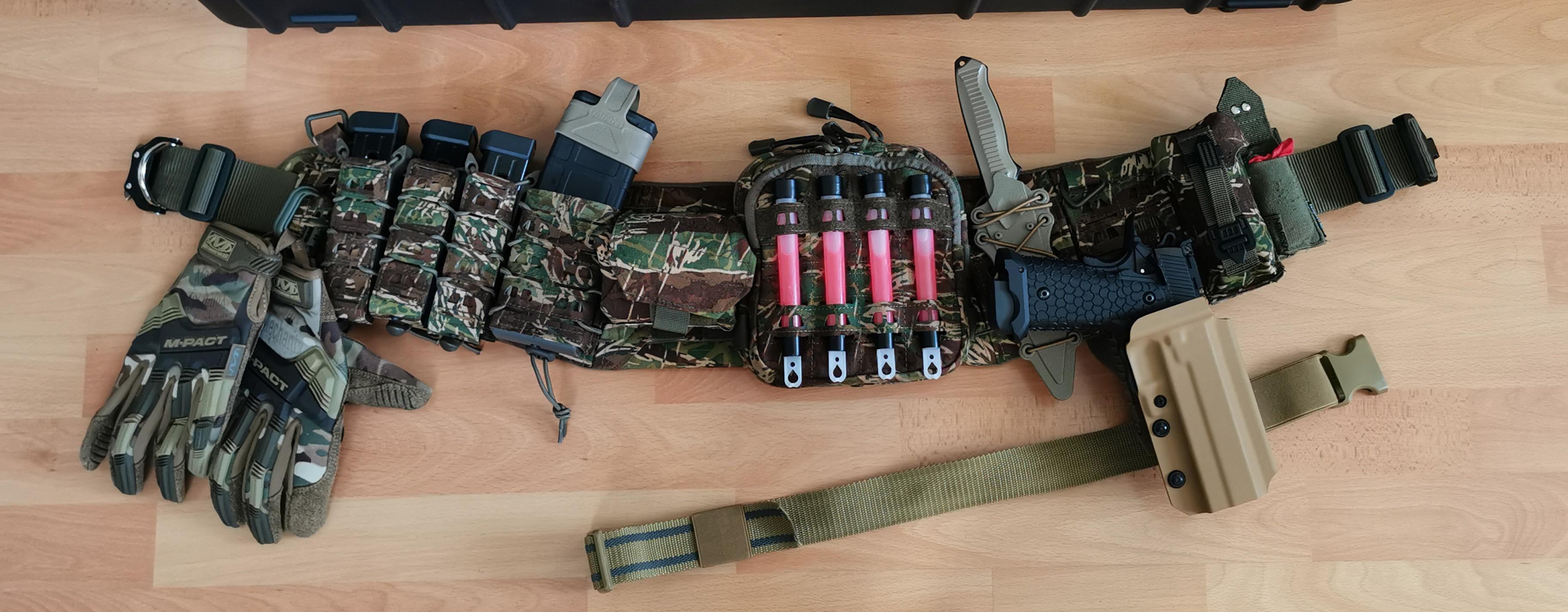 Finished belt setup. r/airsoft