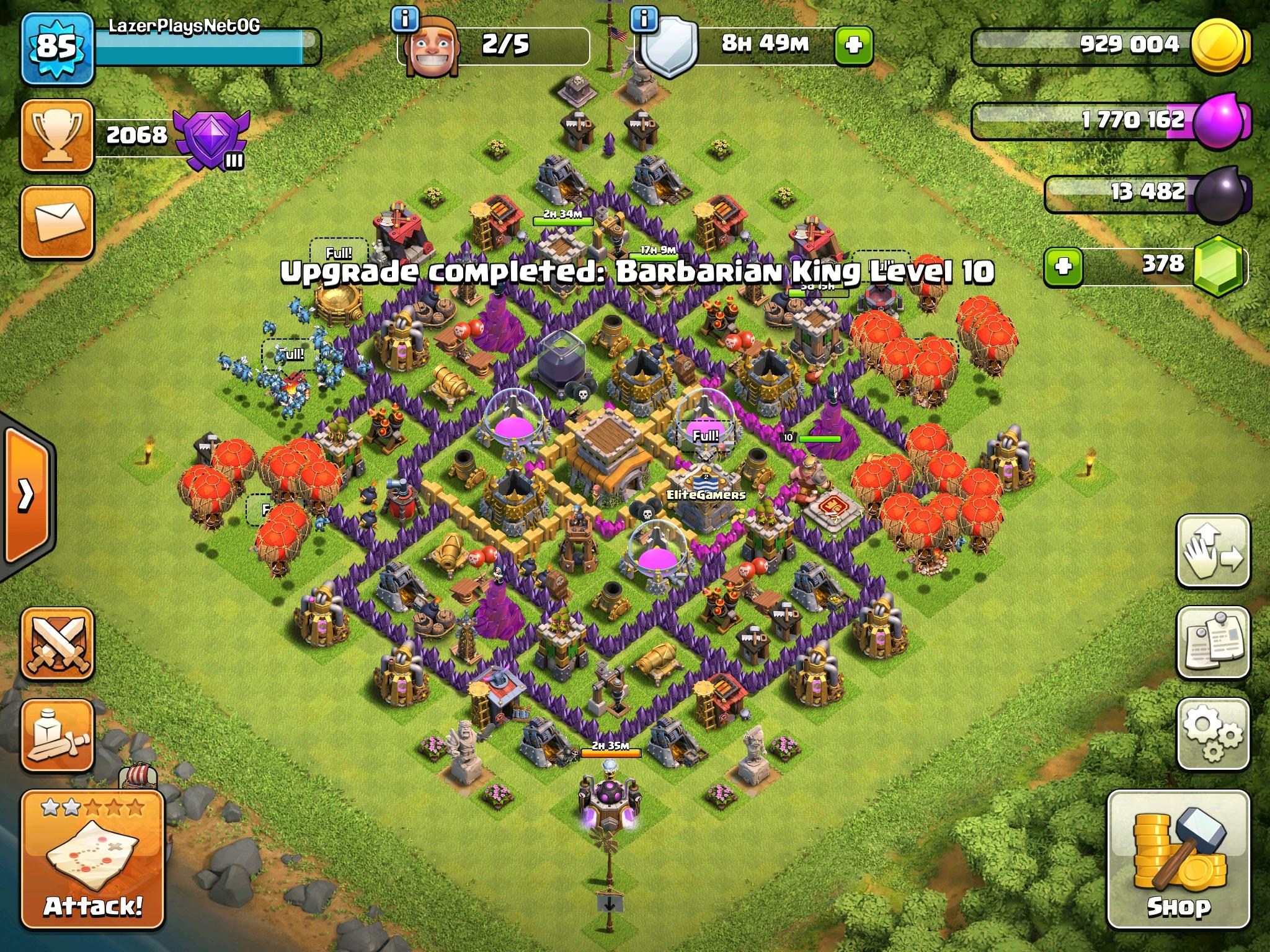 [GOAL] I finally got Level 10 Barbarian King!!!! r/ClashOfClans